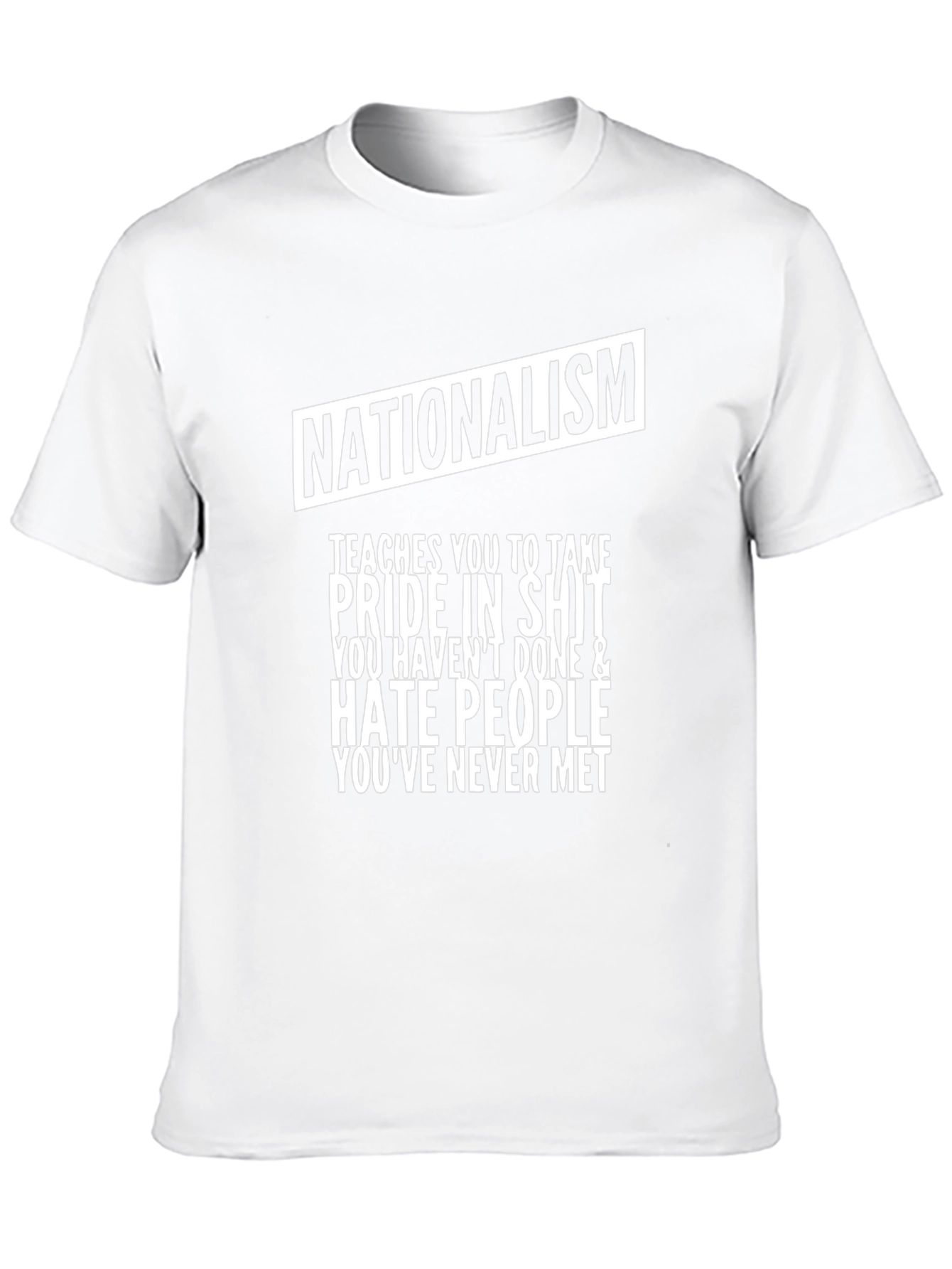 Nationalism Pride Graphic Tee - Black