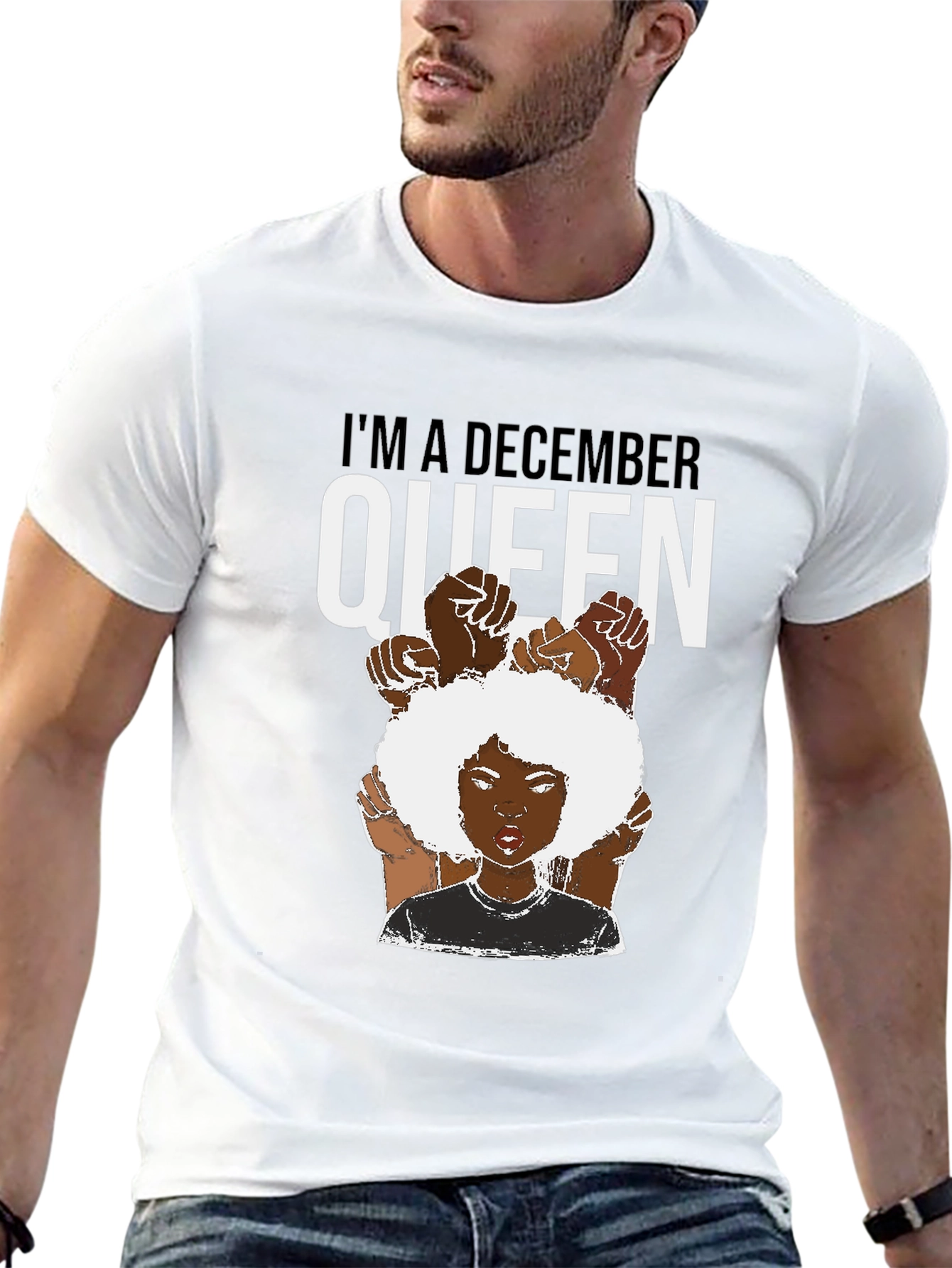 December Queen Graphic Tee - Black