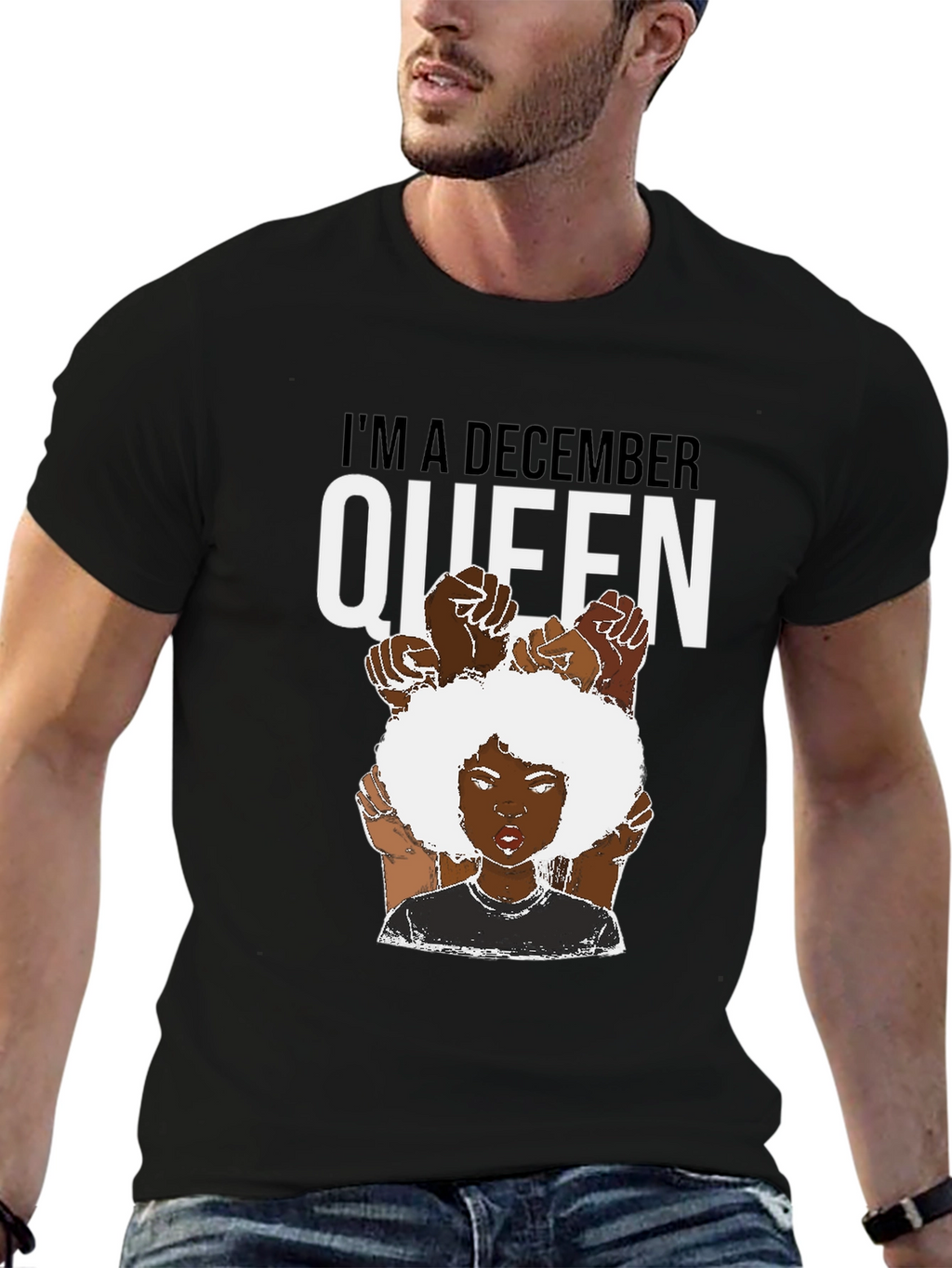 December Queen Graphic Tee - Black