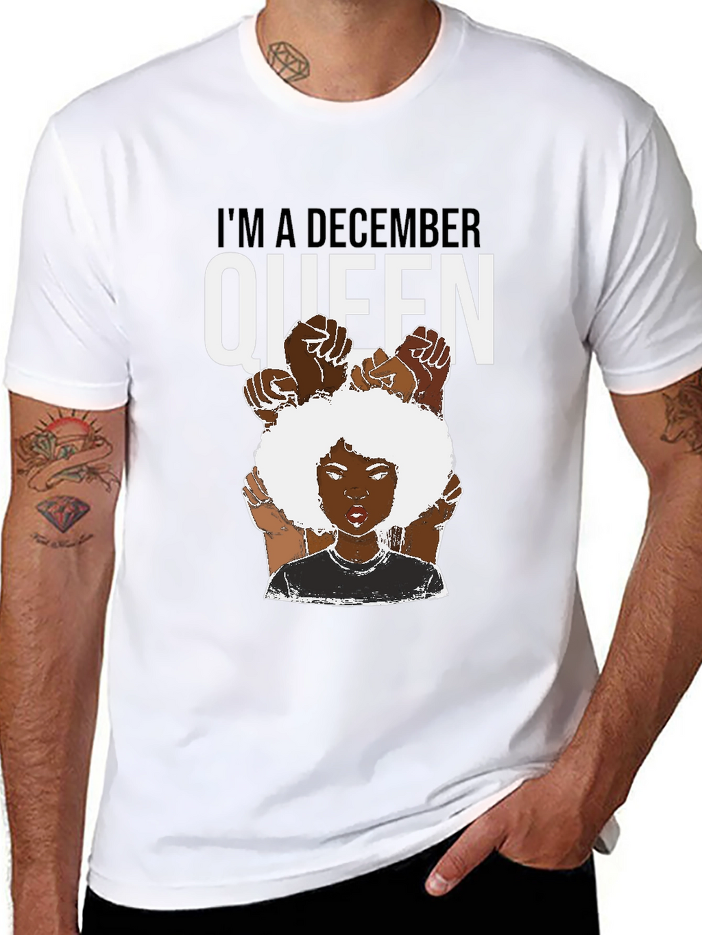 December Queen Graphic Tee - Black