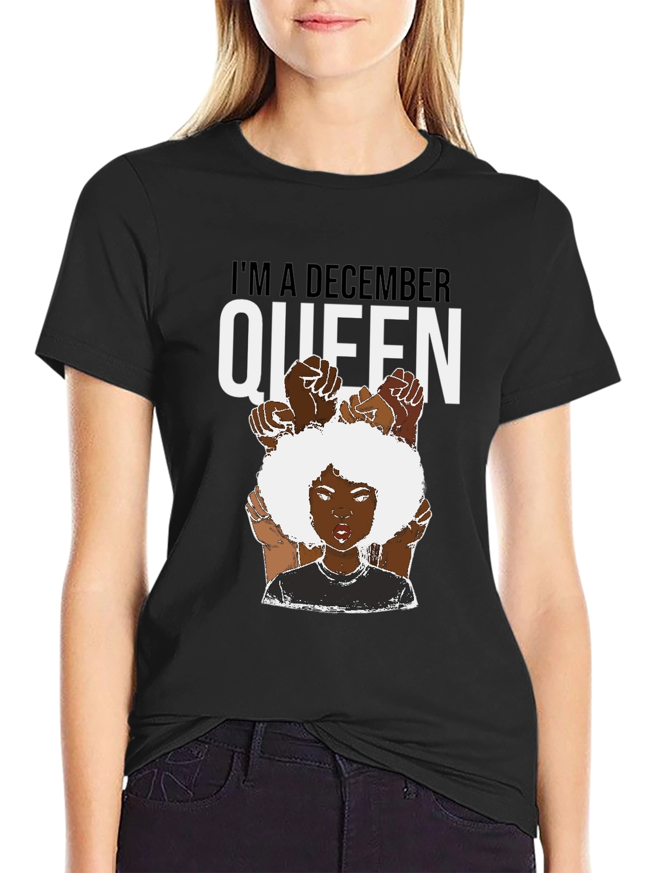 December Queen Graphic Tee - Black