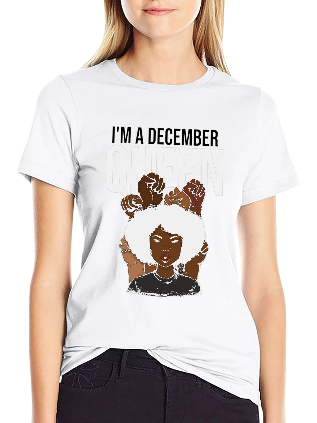 December Queen Graphic Tee - Black