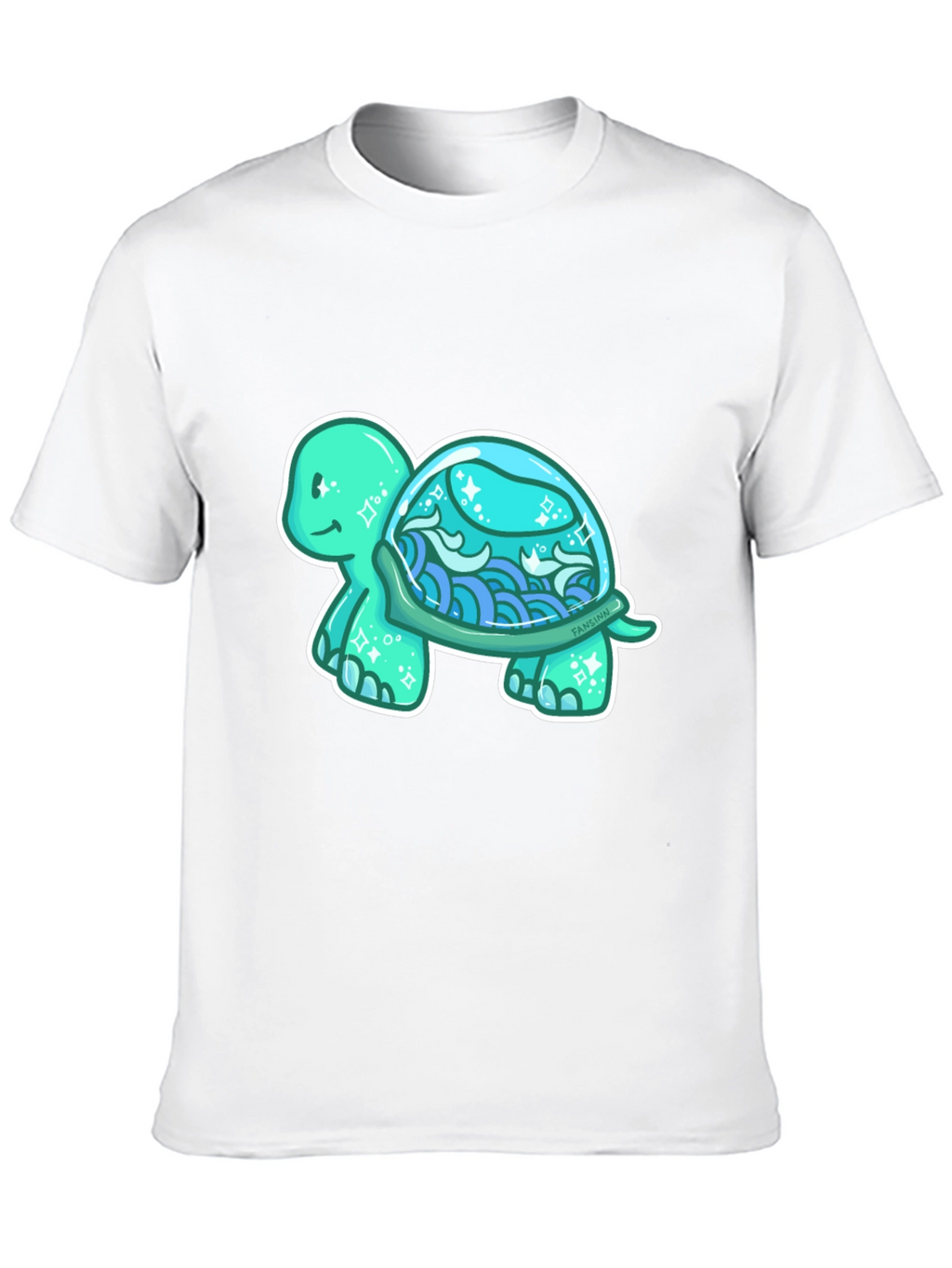 Sea Turtle Graphic T-Shirt - Black Cotton Tee