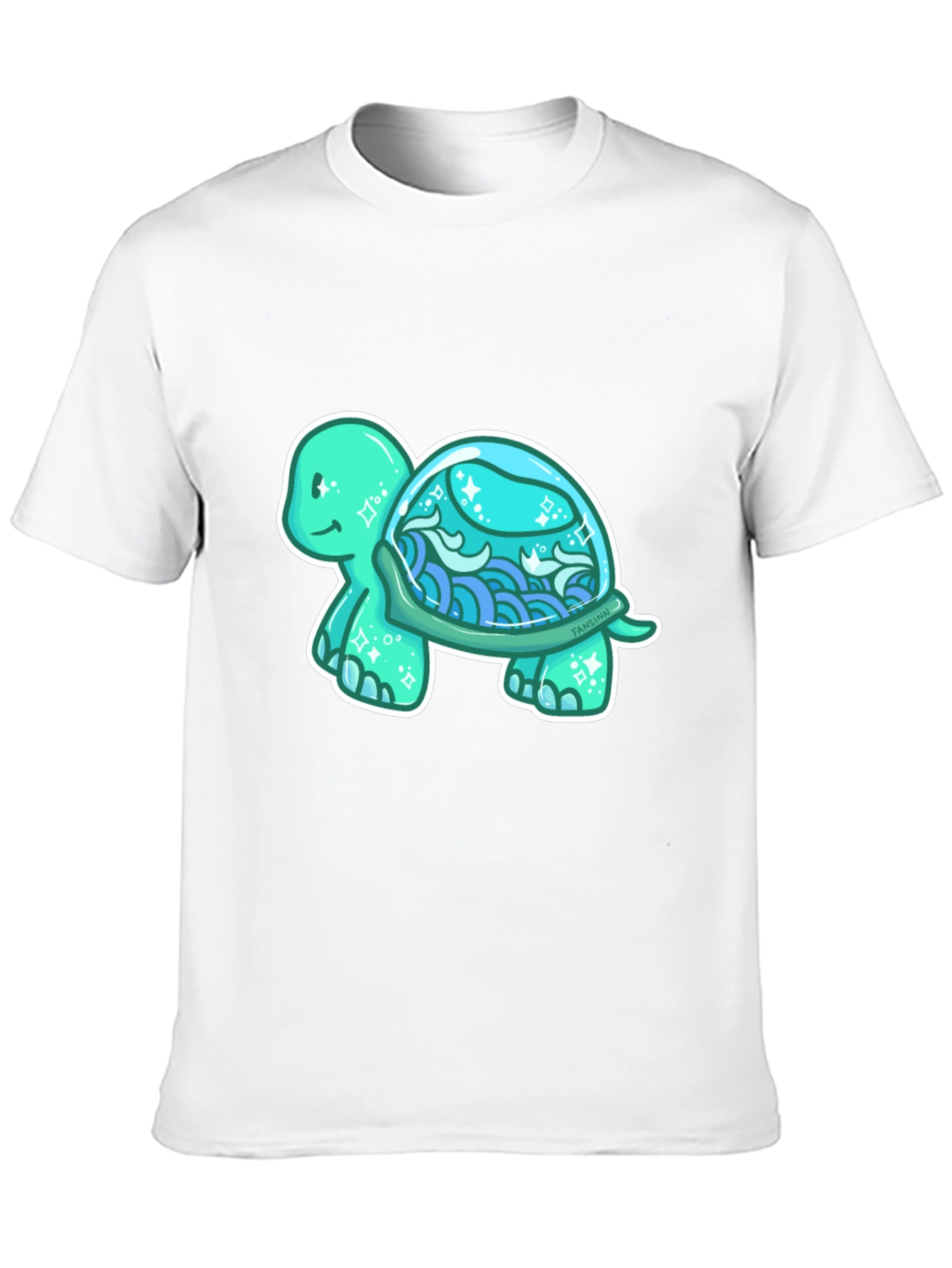 Sea Turtle Graphic T-Shirt - Black Cotton Tee