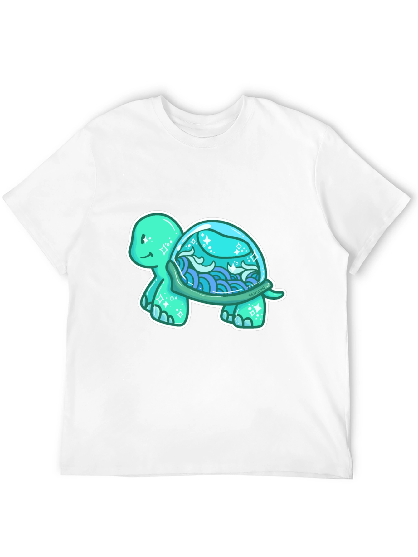 Sea Turtle Graphic T-Shirt - Black Cotton Tee