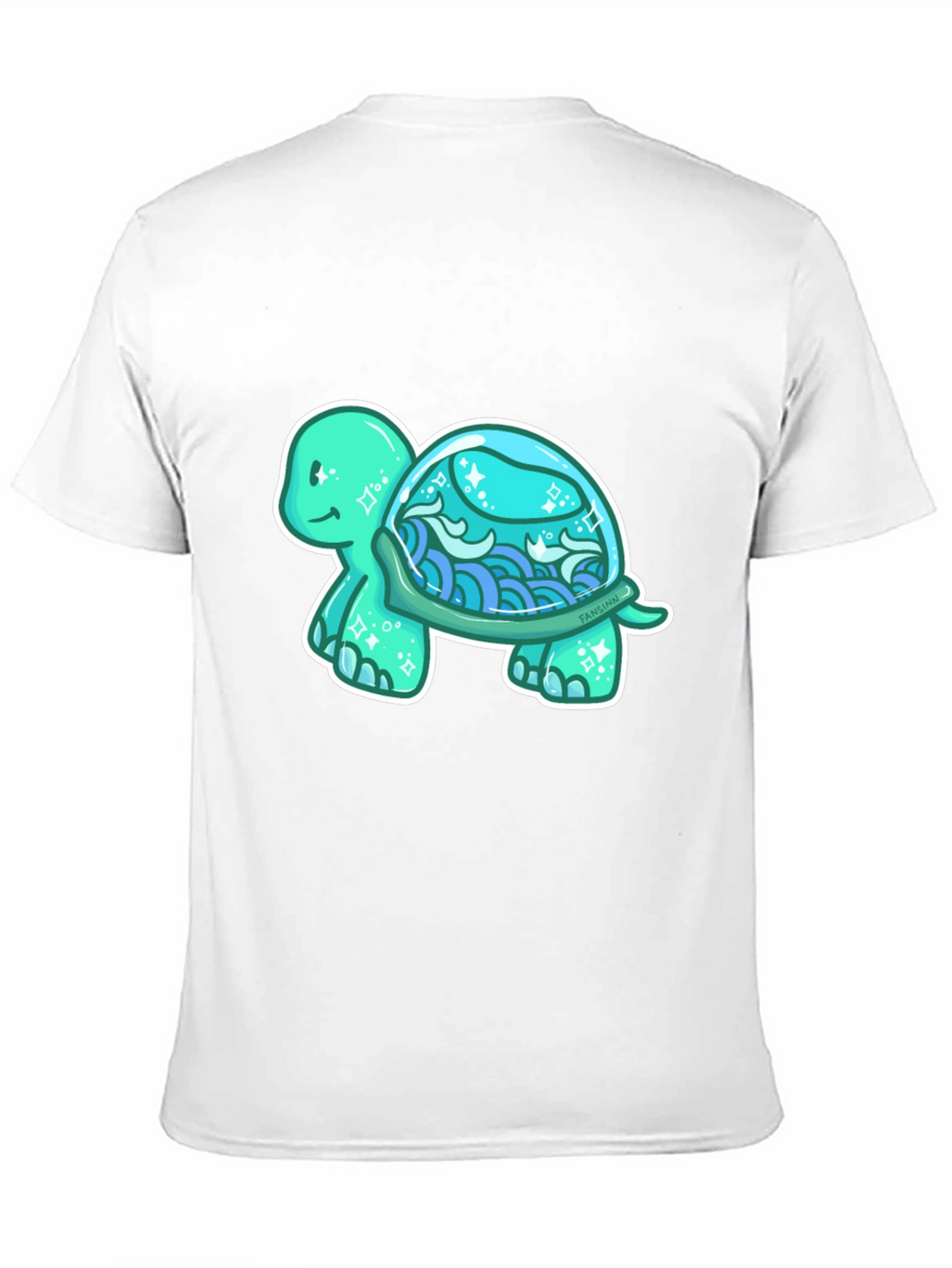 Sea Turtle Graphic T-Shirt - Black Cotton Tee