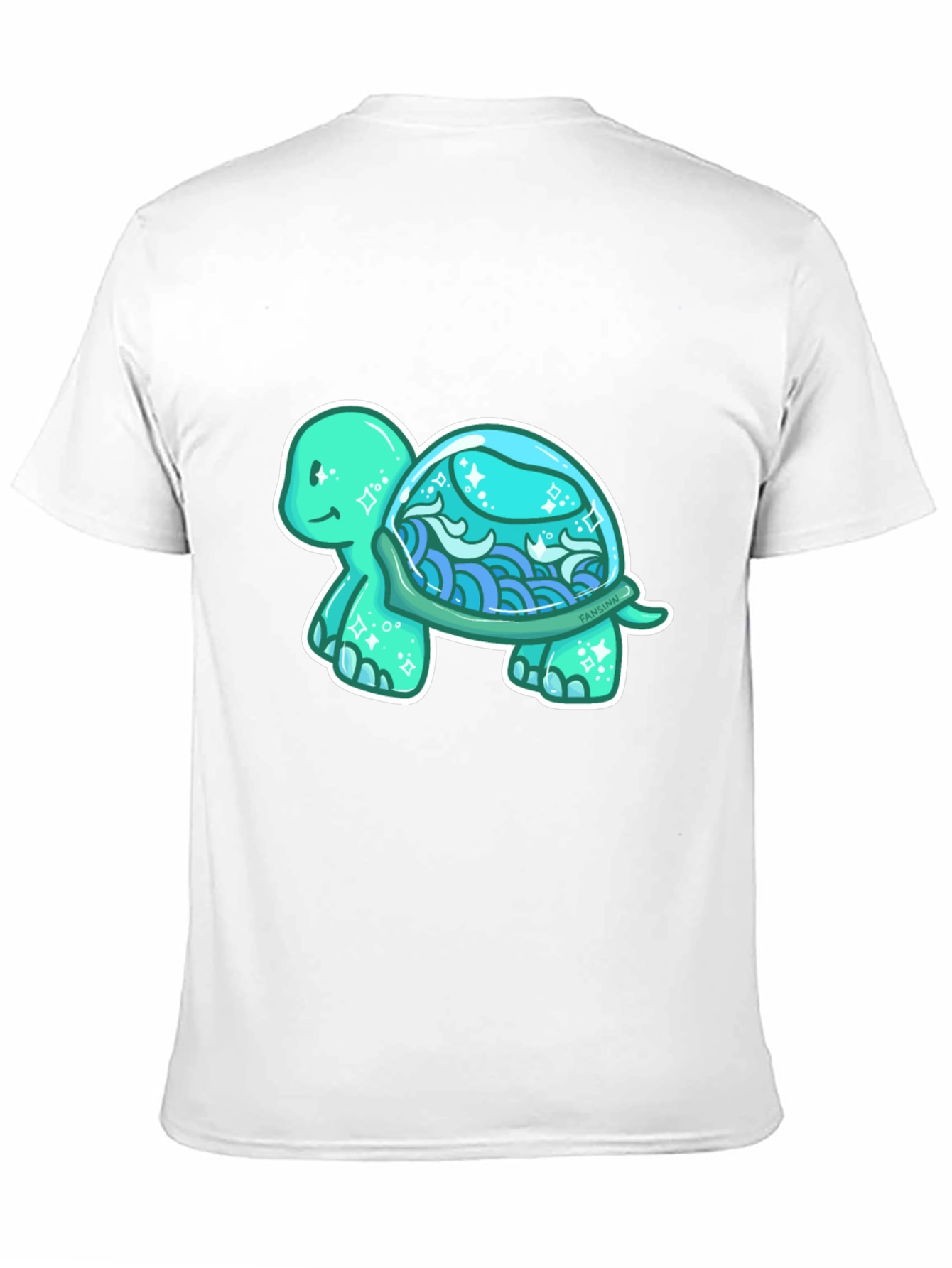 Sea Turtle Graphic T-Shirt - Black Cotton Tee
