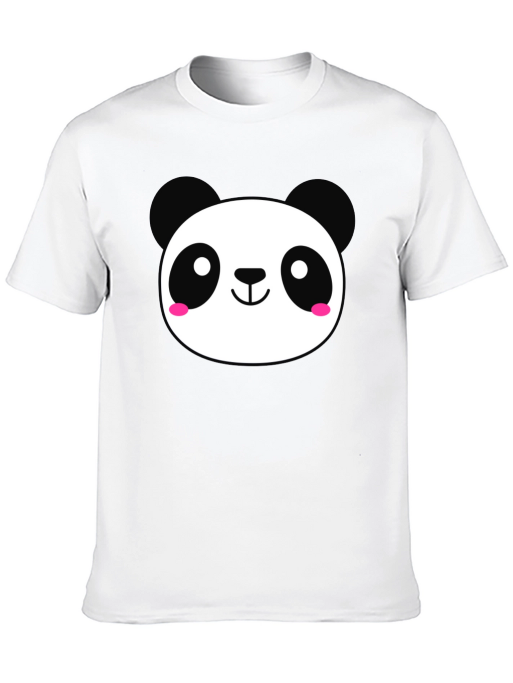 Cute Panda Graphic Black T-Shirt
