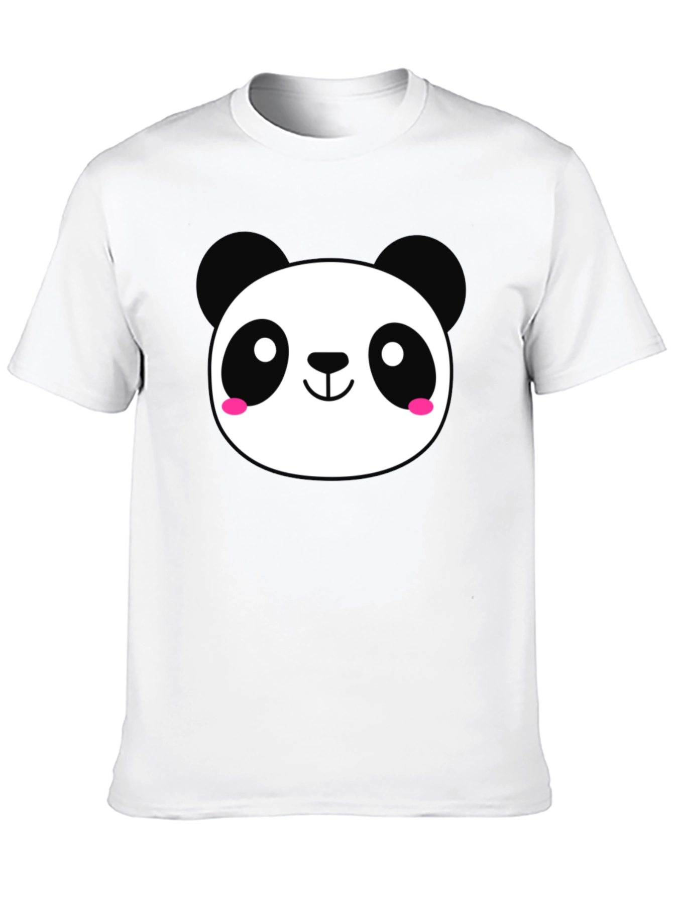 Cute Panda Graphic Black T-Shirt