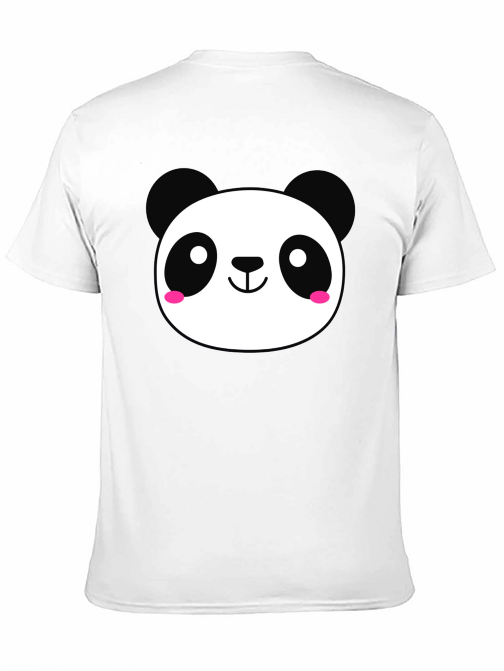 Cute Panda Graphic Black T-Shirt