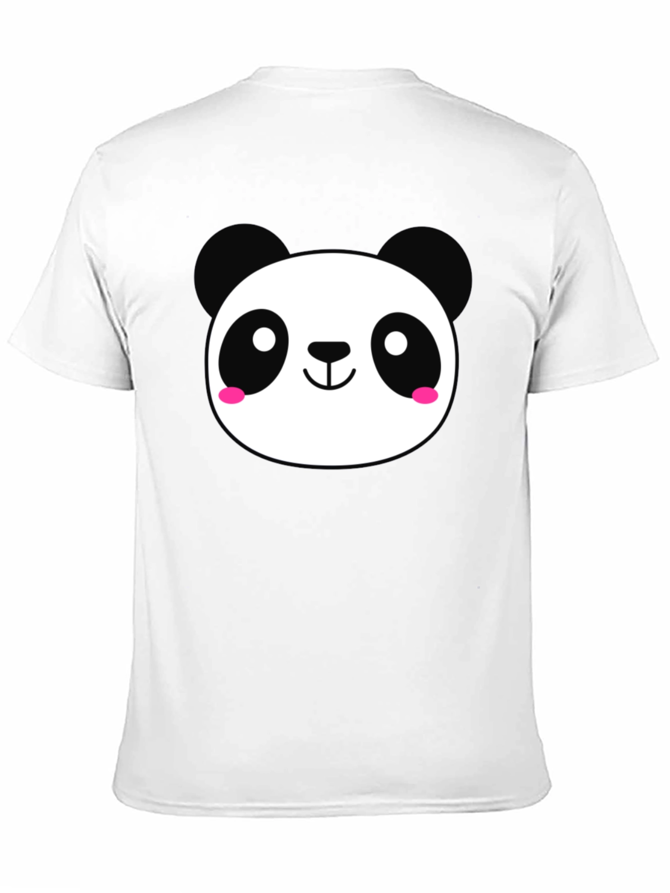 Cute Panda Graphic Black T-Shirt