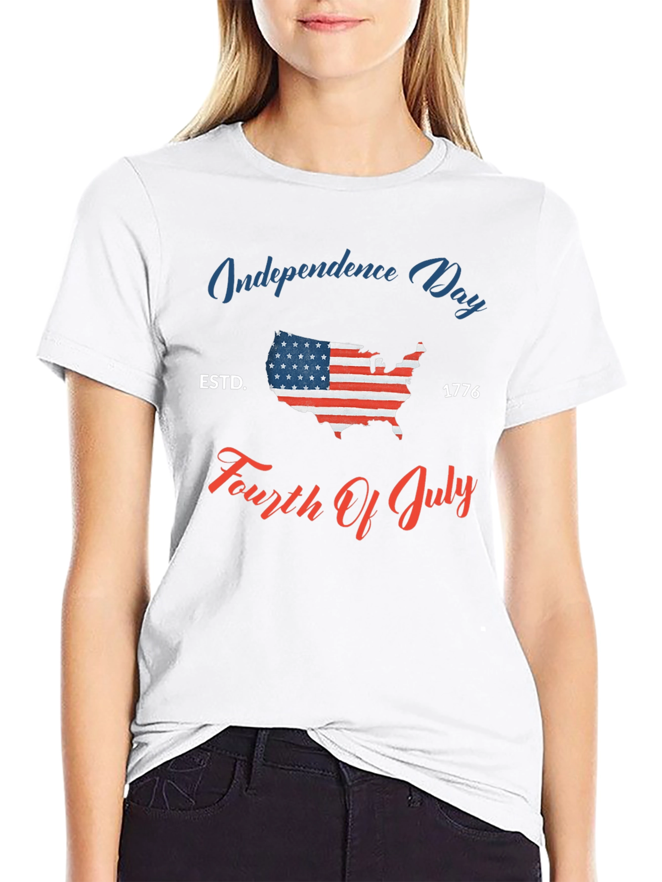 Independence Day USA Flag T-Shirt