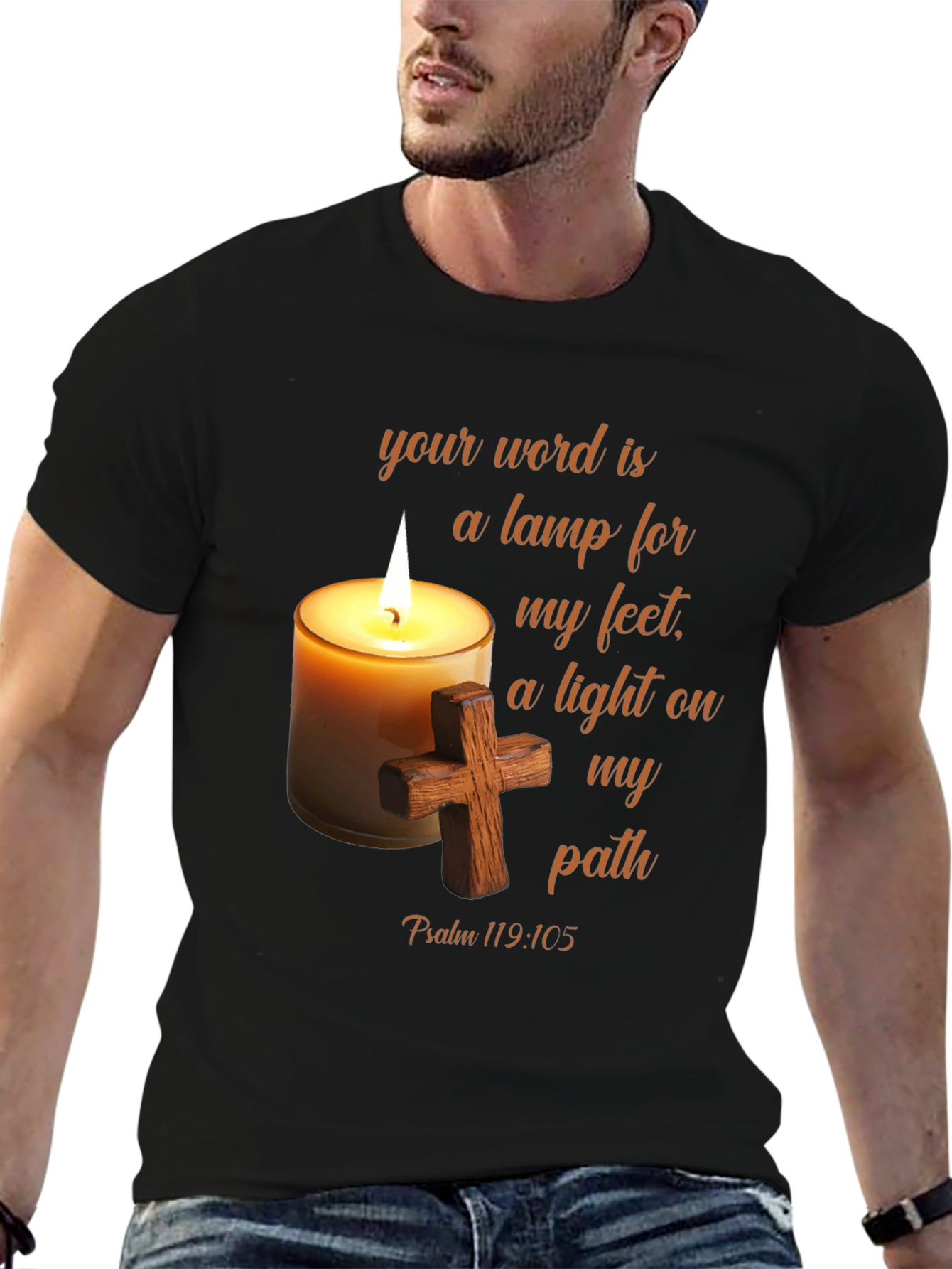 Faith Inspired T-Shirt - Psalm 119:105