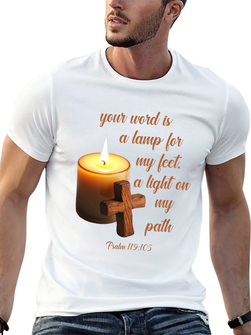 Faith Inspired T-Shirt - Psalm 119:105