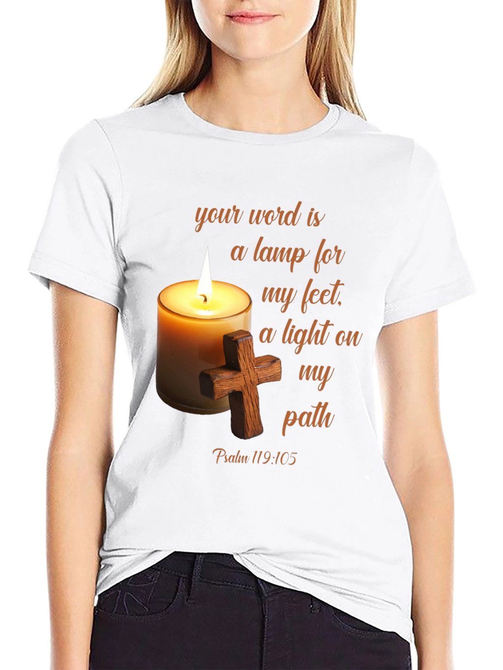 Faith Inspired T-Shirt - Psalm 119:105