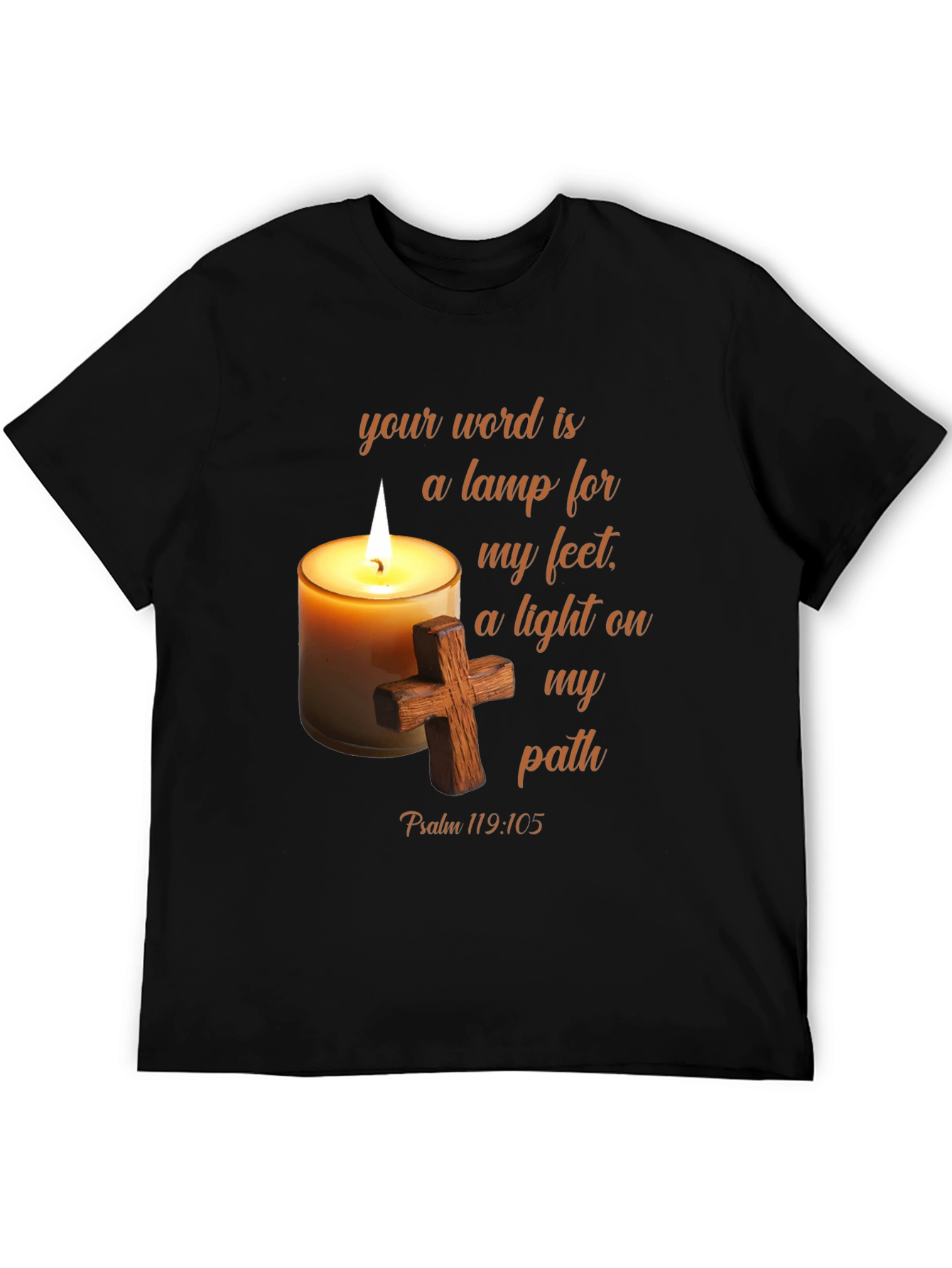 Faith Inspired T-Shirt - Psalm 119:105