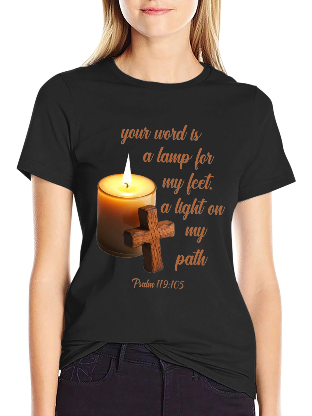 Faith Inspired T-Shirt - Psalm 119:105