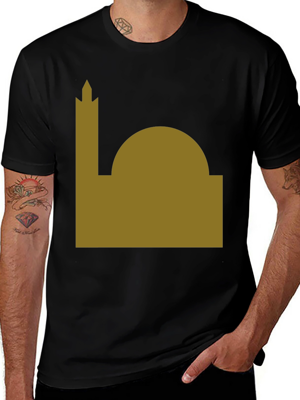 Mosque Graphic Tee - Minimalist Design