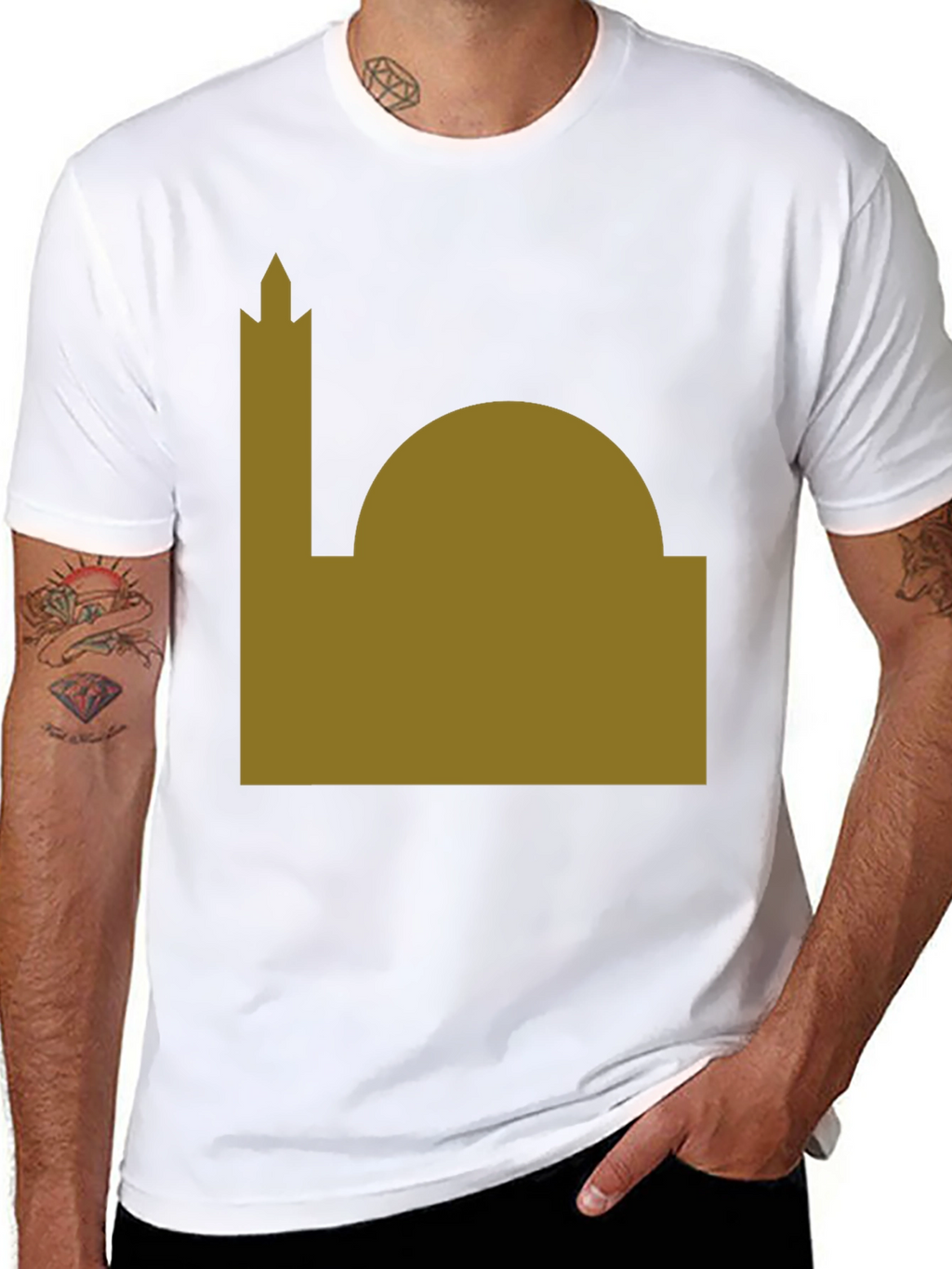Mosque Graphic Tee - Minimalist Design