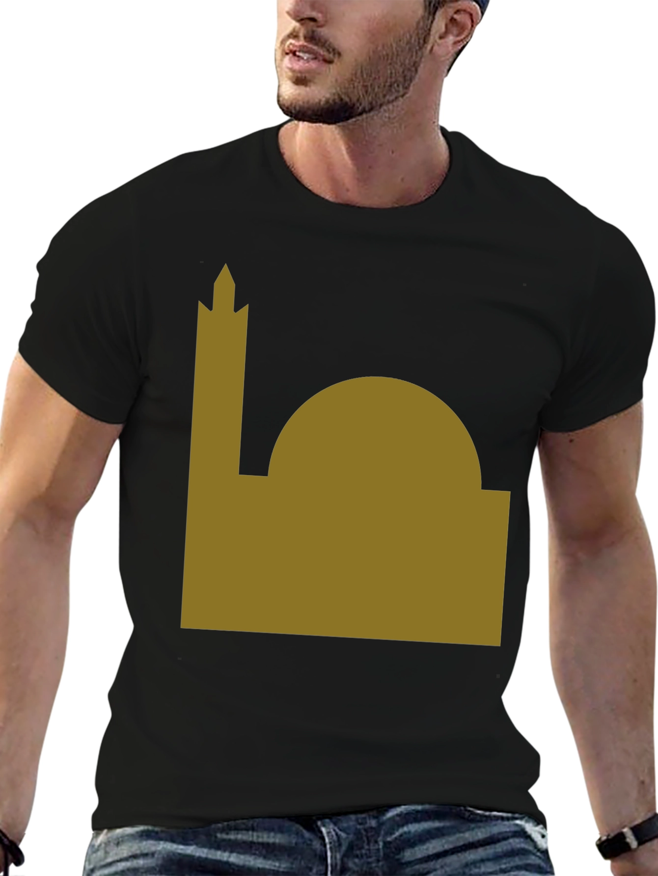Mosque Graphic Tee - Minimalist Design