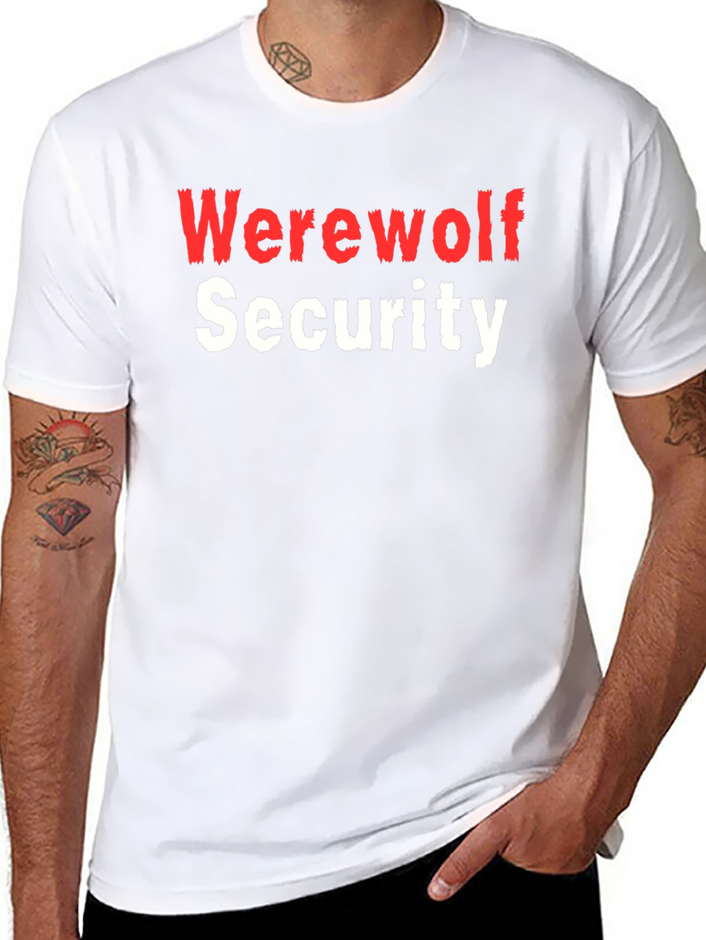 Werewolf Security Funny Novelty T-Shirt