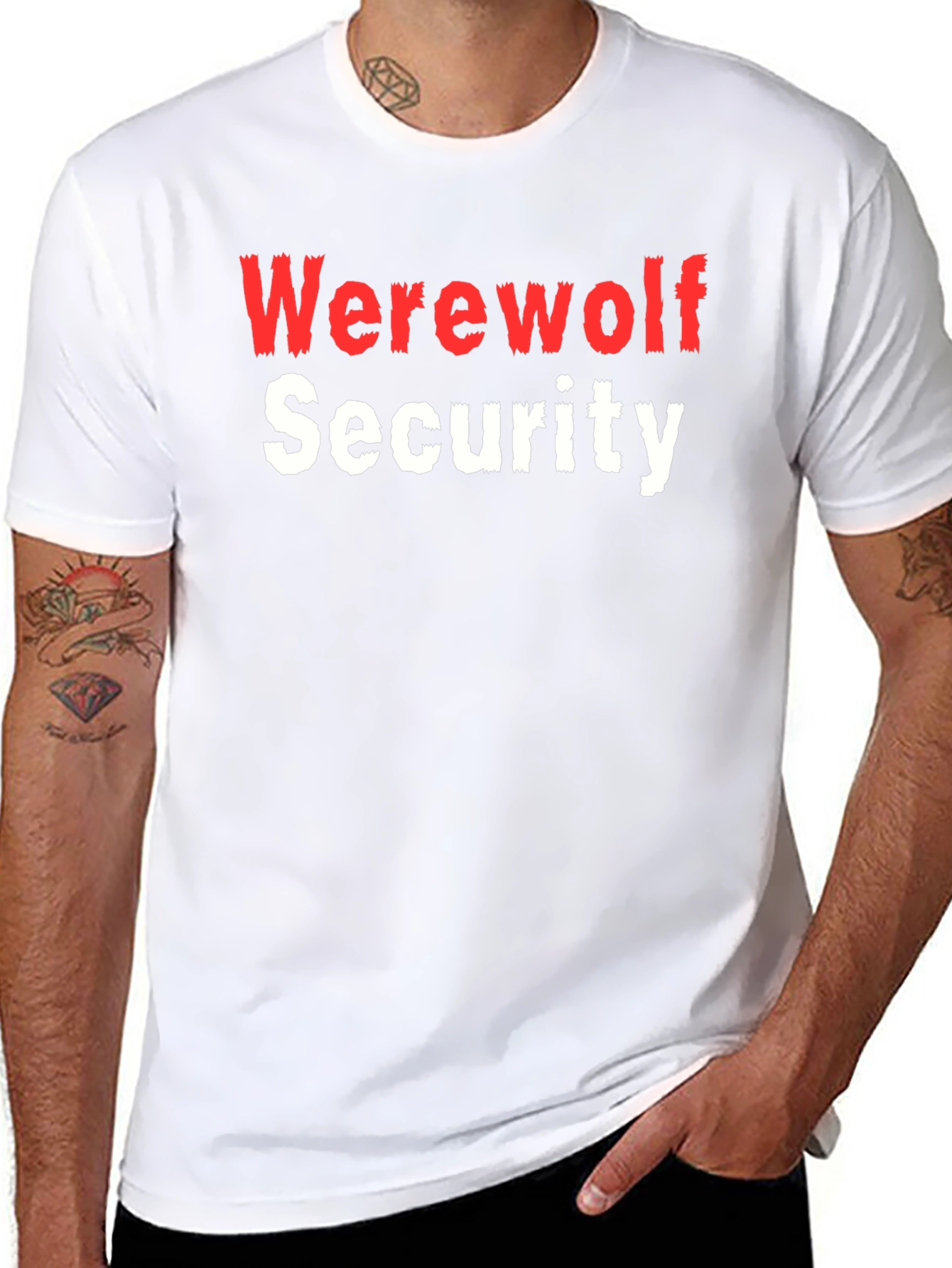 Werewolf Security Funny Novelty T-Shirt
