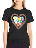 Easter Egg Nest Heart T-Shirt