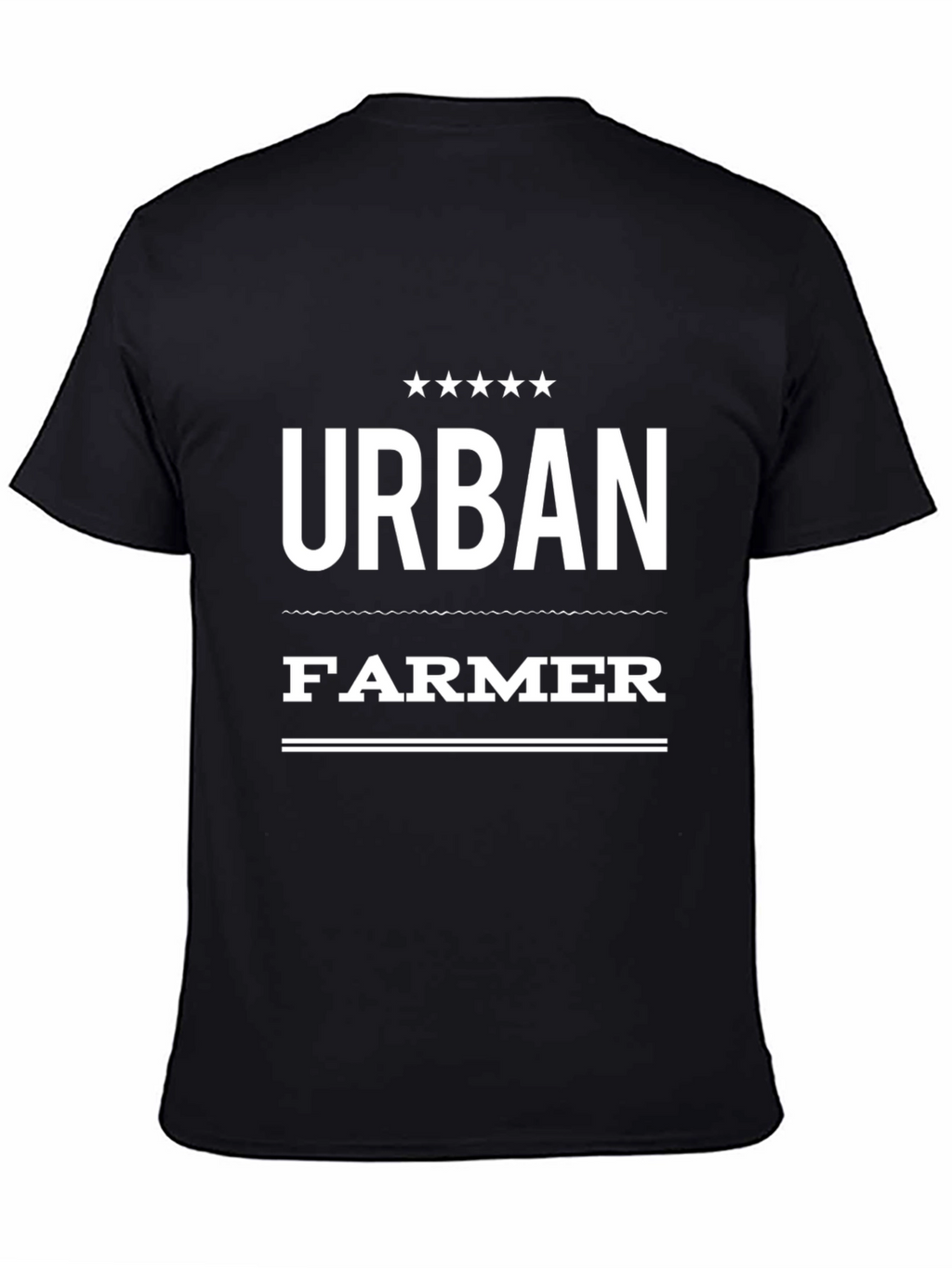 Urban Farmer Graphic T-Shirt - Black Crew Neck Tee