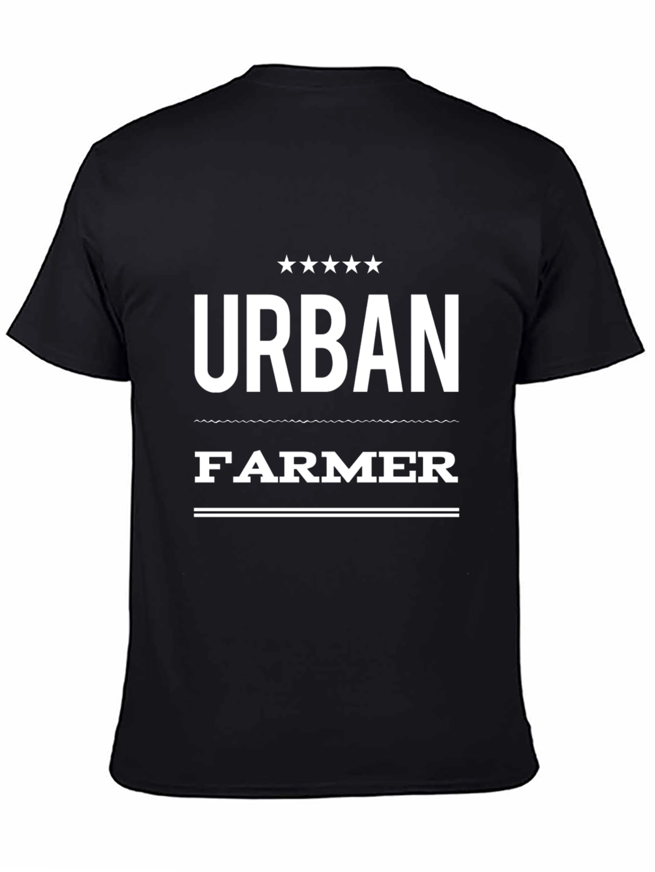 Urban Farmer Graphic T-Shirt - Black Crew Neck Tee