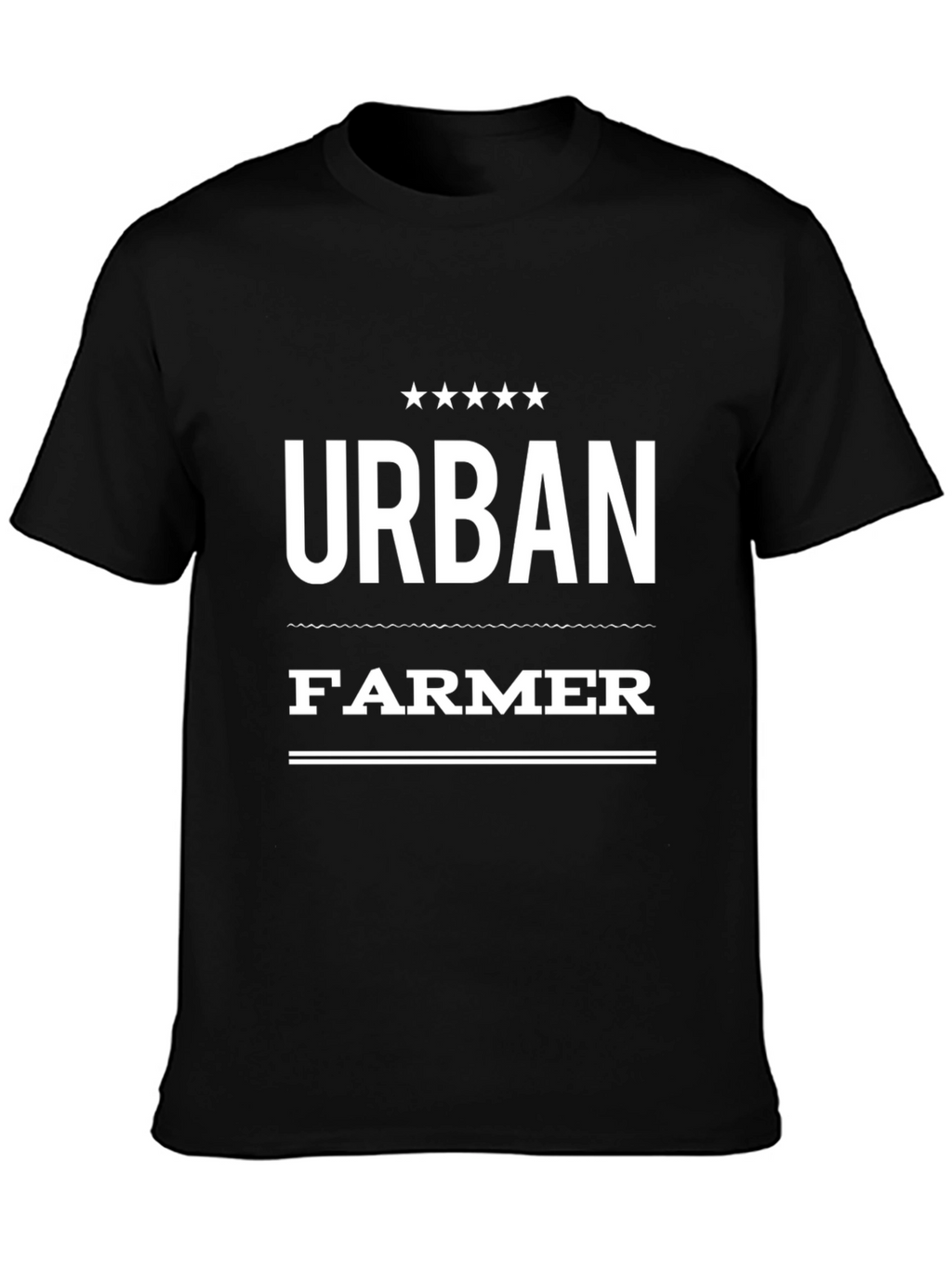 Urban Farmer Graphic T-Shirt - Black Crew Neck Tee