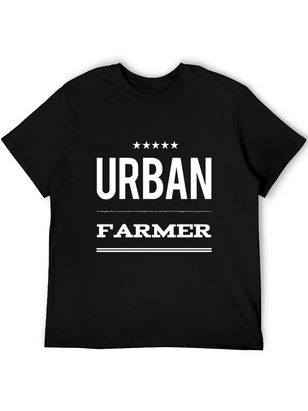 Urban Farmer Graphic T-Shirt - Black Crew Neck Tee