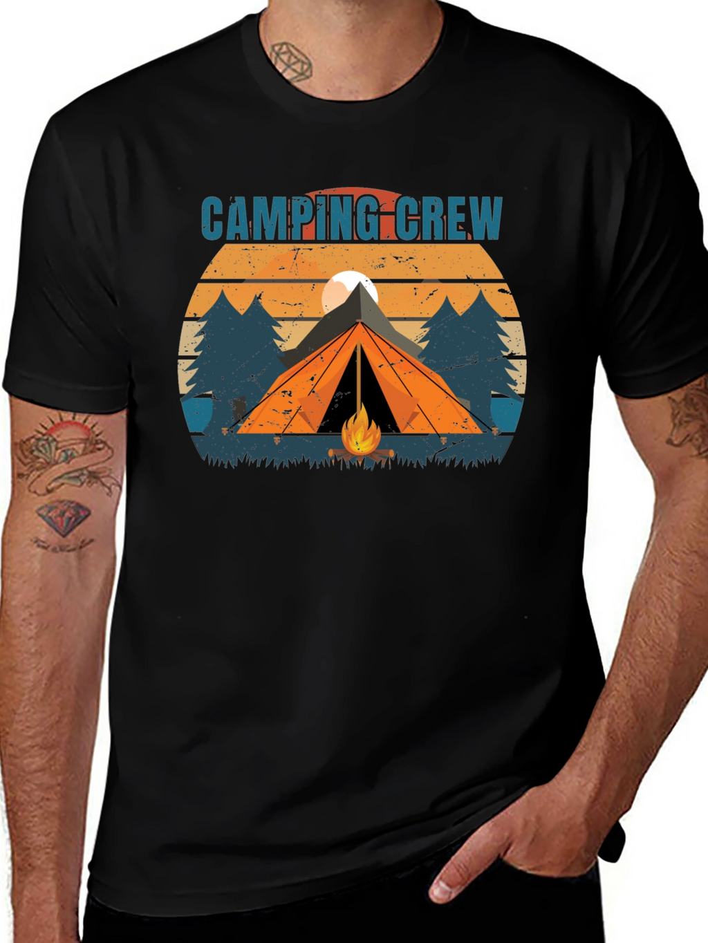 Camping Crew Graphic Tee - Adventure Ready