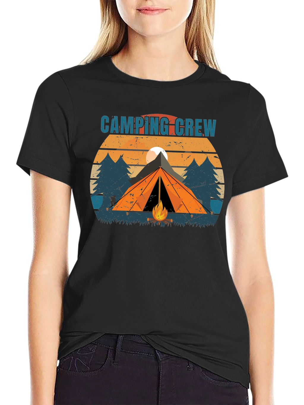 Camping Crew Graphic Tee - Adventure Ready