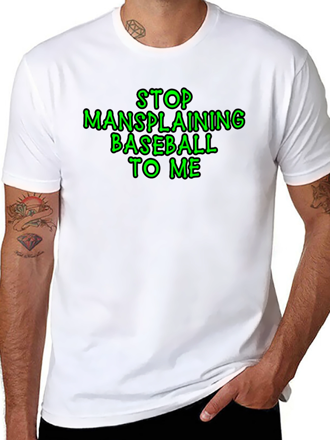 Stop Mansplaining Baseball T-Shirt