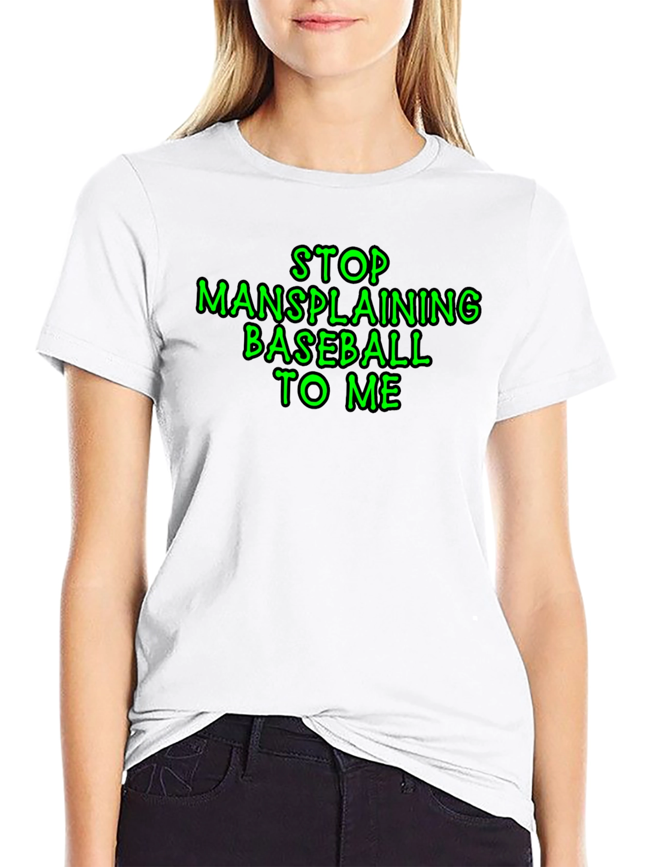 Stop Mansplaining Baseball T-Shirt