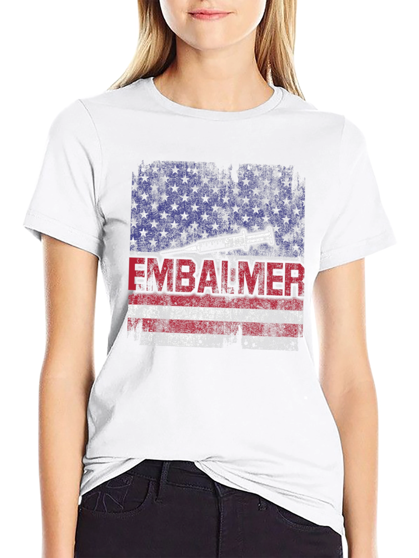 Embalmer American Flag T-Shirt