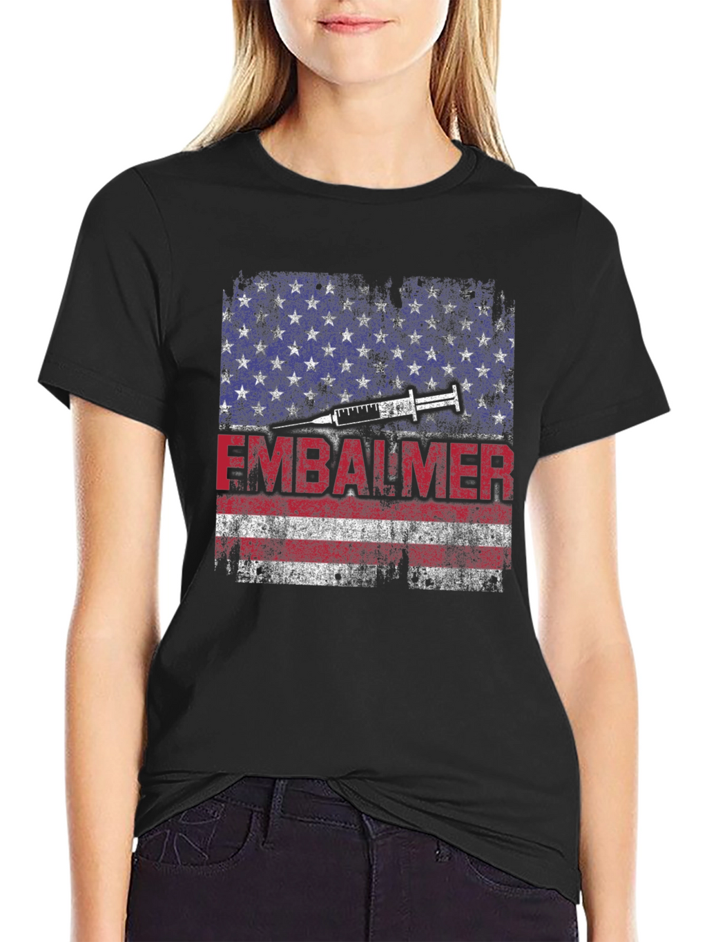 Embalmer American Flag T-Shirt