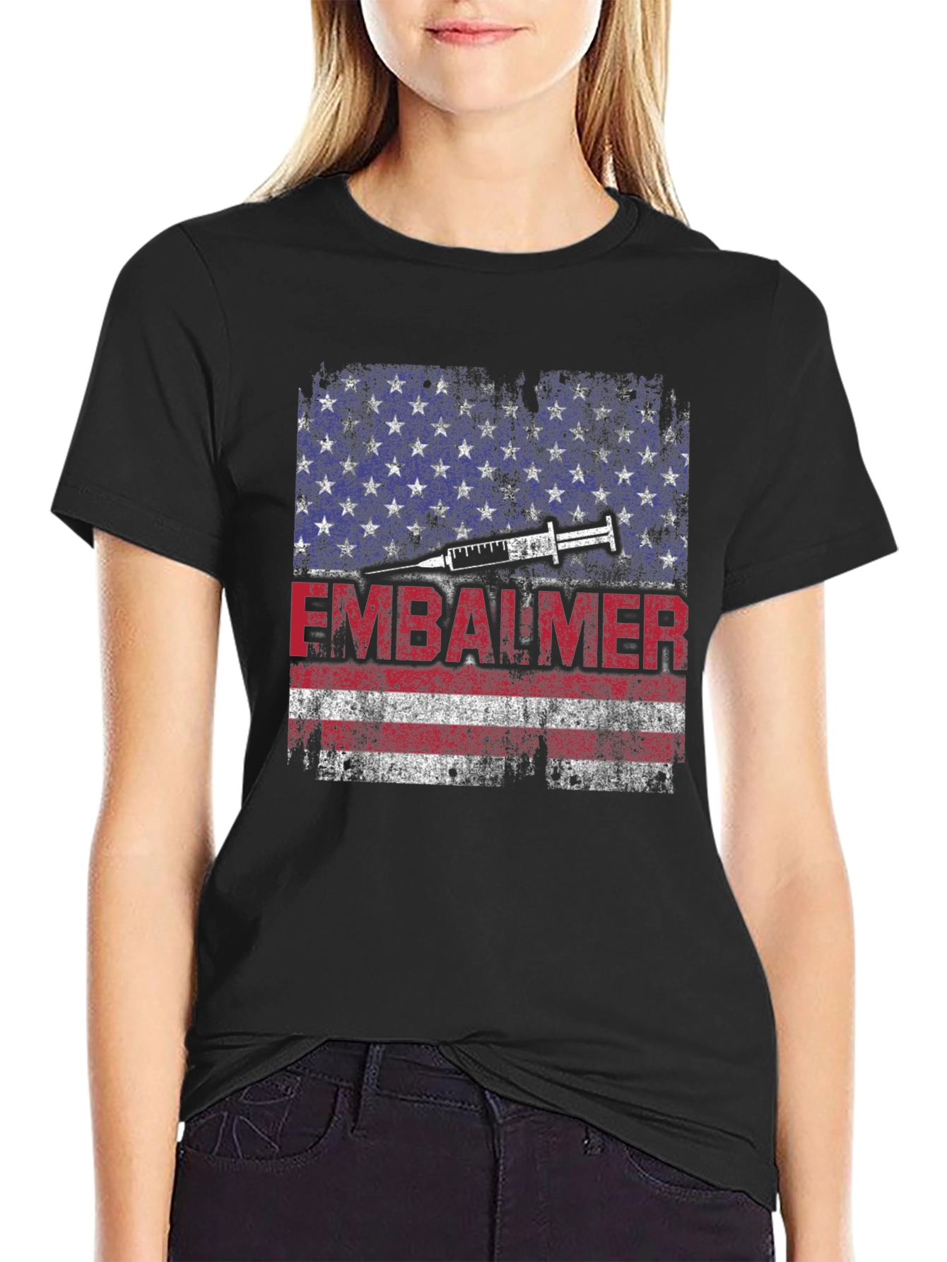 Embalmer American Flag T-Shirt