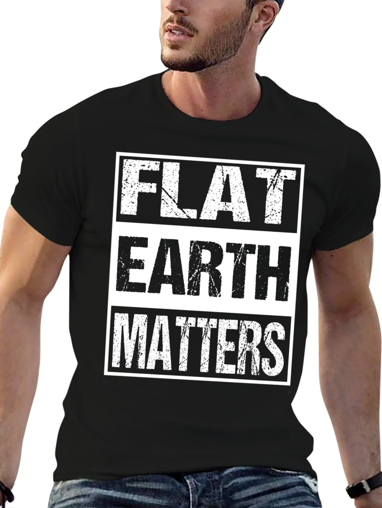 Flat Earth Matters Graphic Tee Shirt