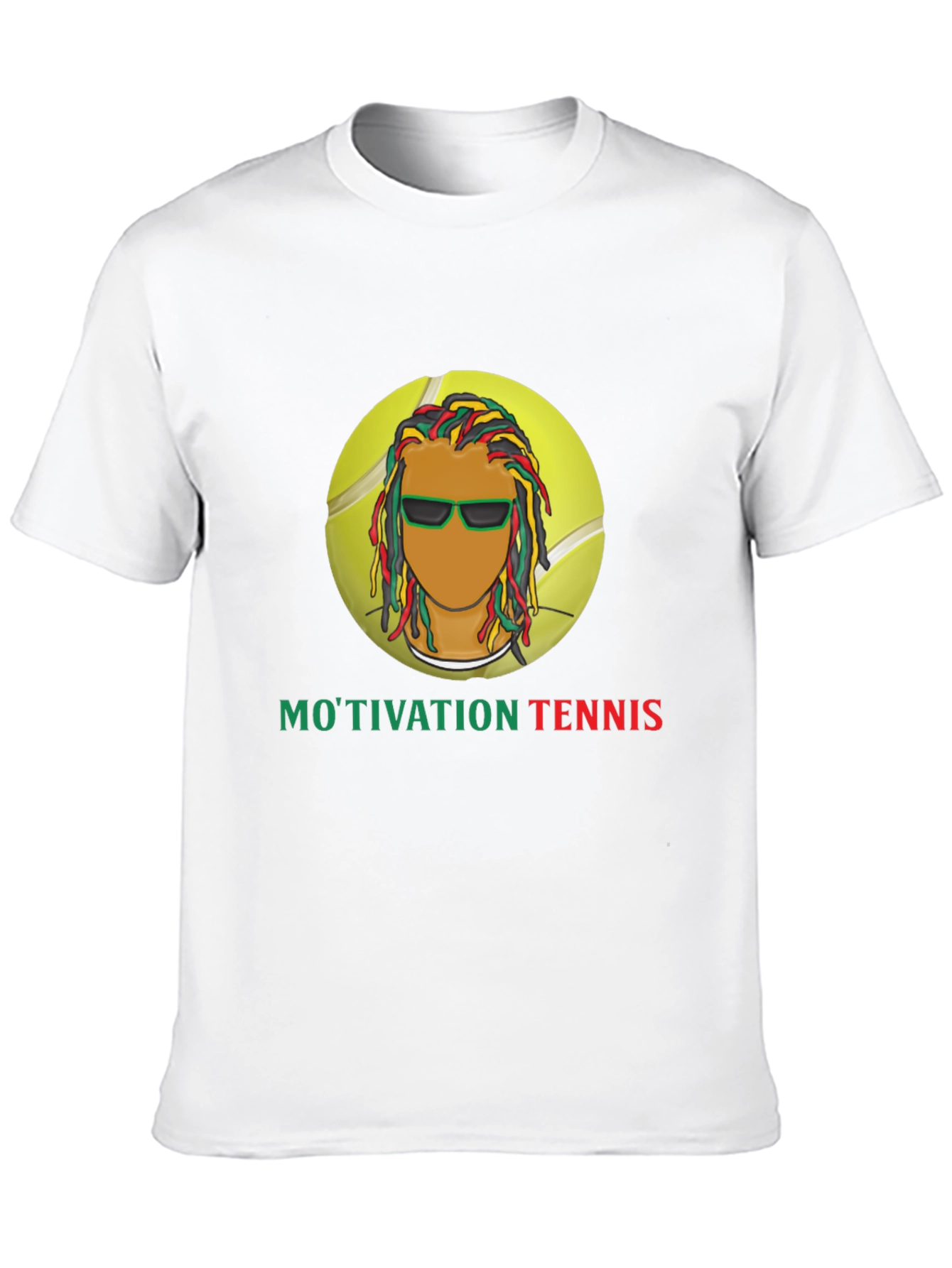 Motivation Tennis Graphic Black T-Shirt