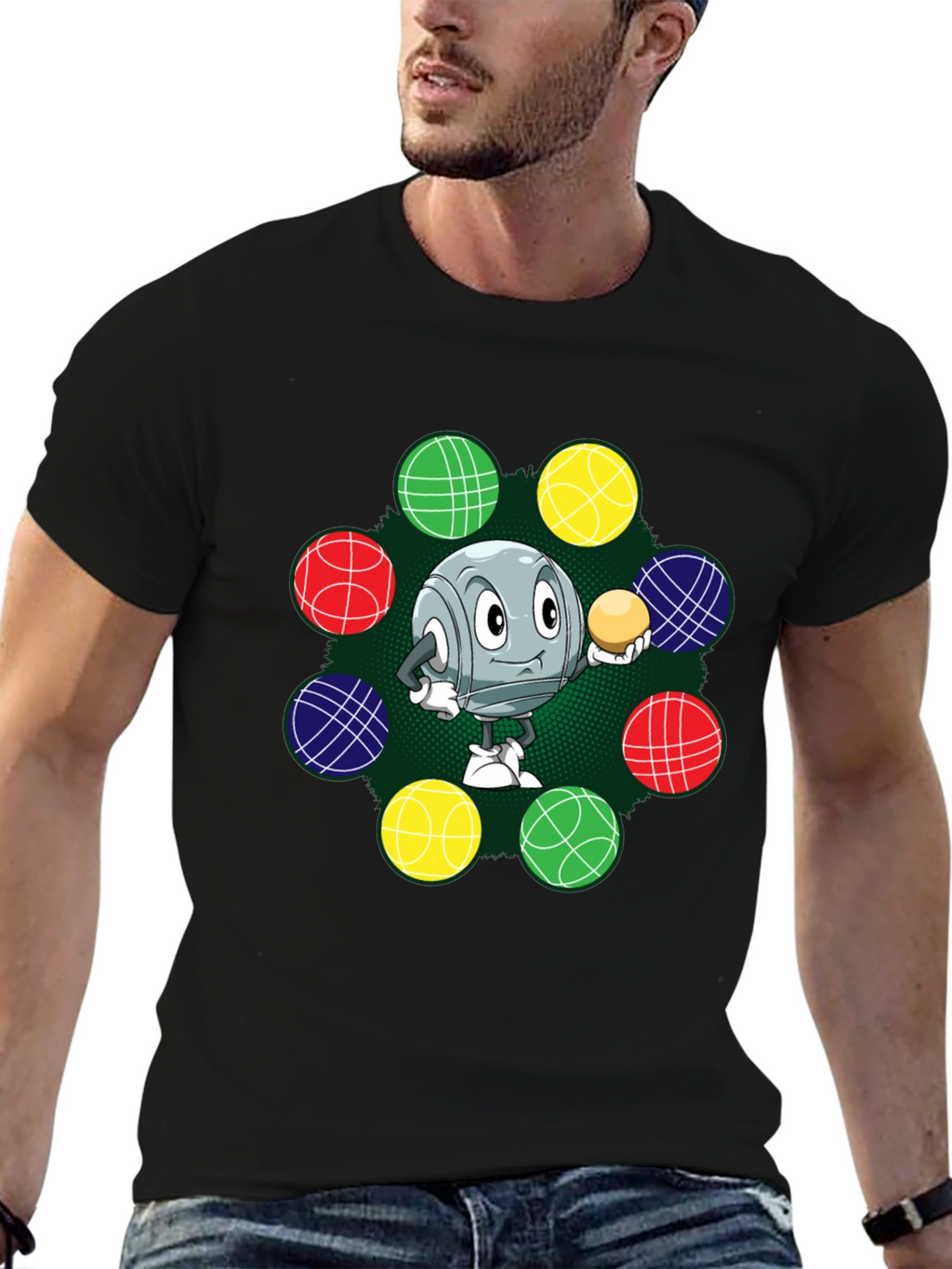 Cartoon Bocce Ball T-Shirt
