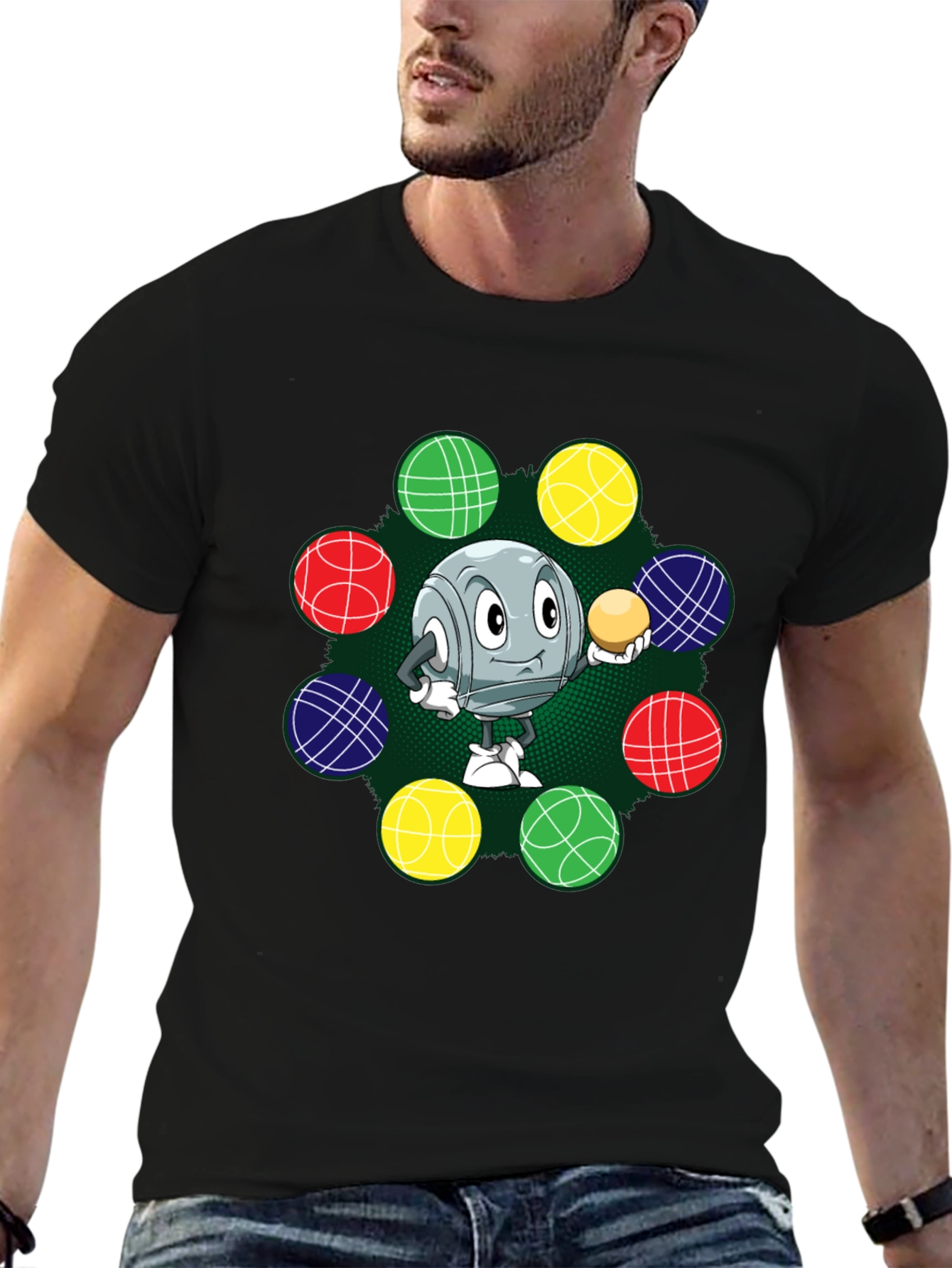 Cartoon Bocce Ball T-Shirt