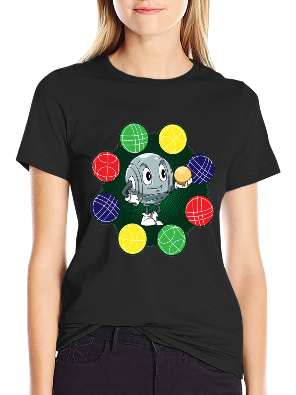 Cartoon Bocce Ball T-Shirt