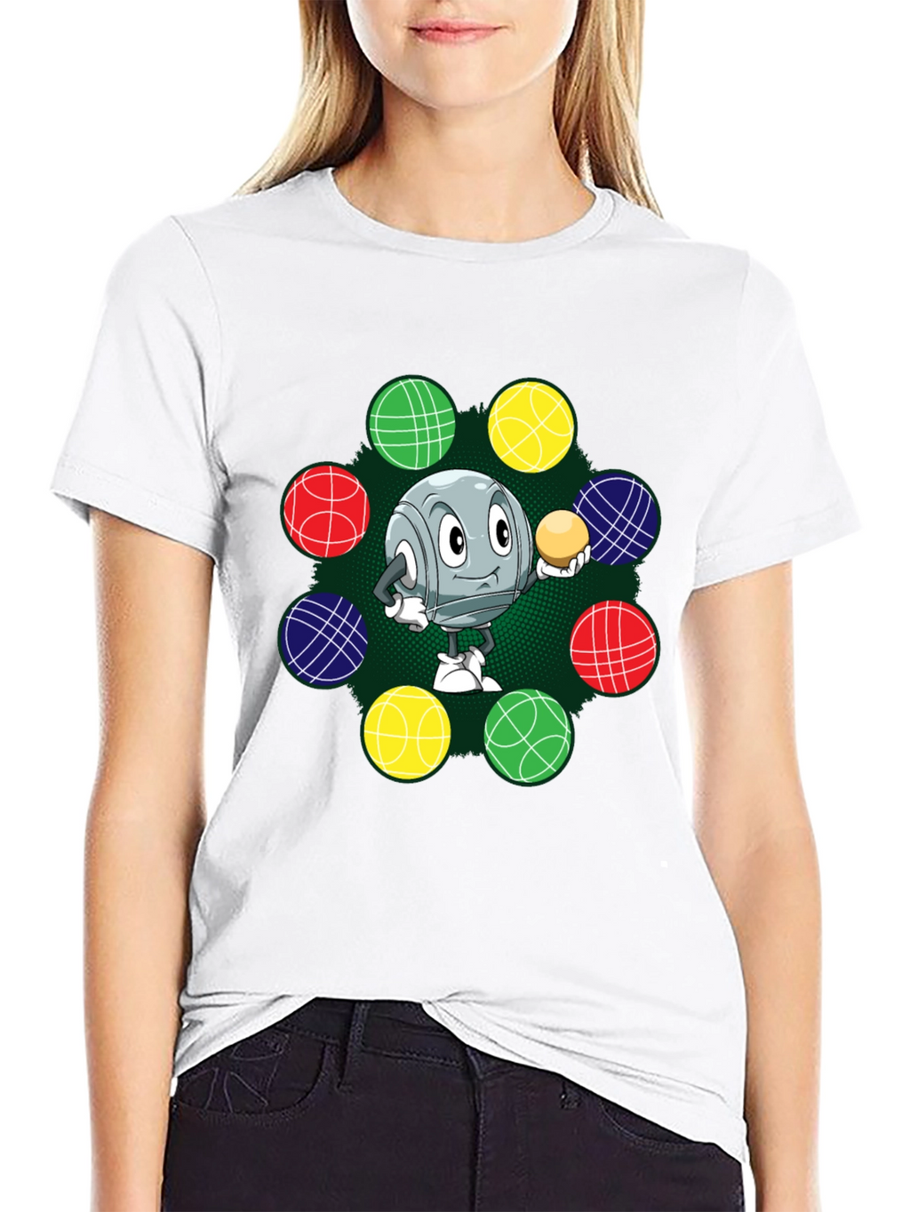 Cartoon Bocce Ball T-Shirt