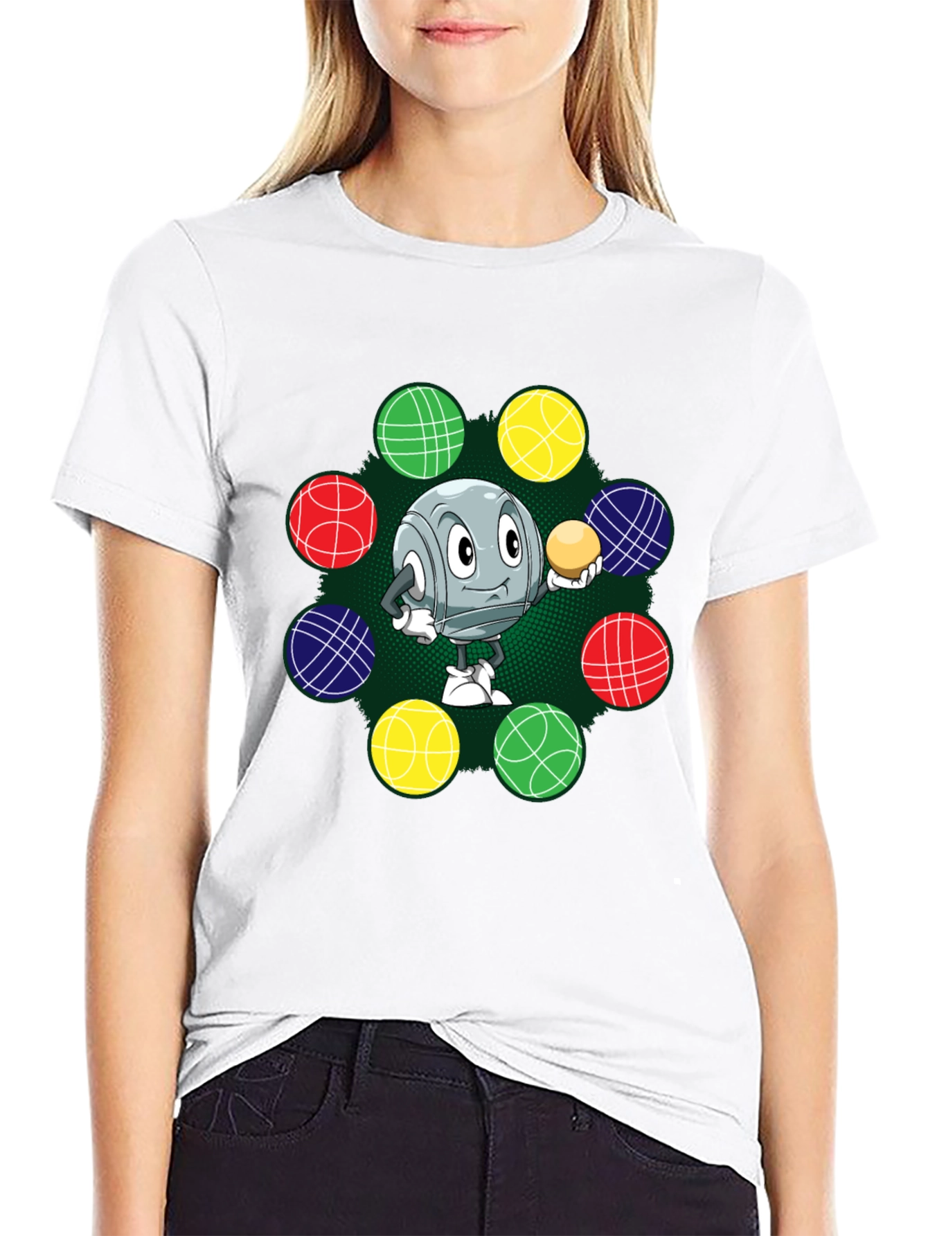 Cartoon Bocce Ball T-Shirt