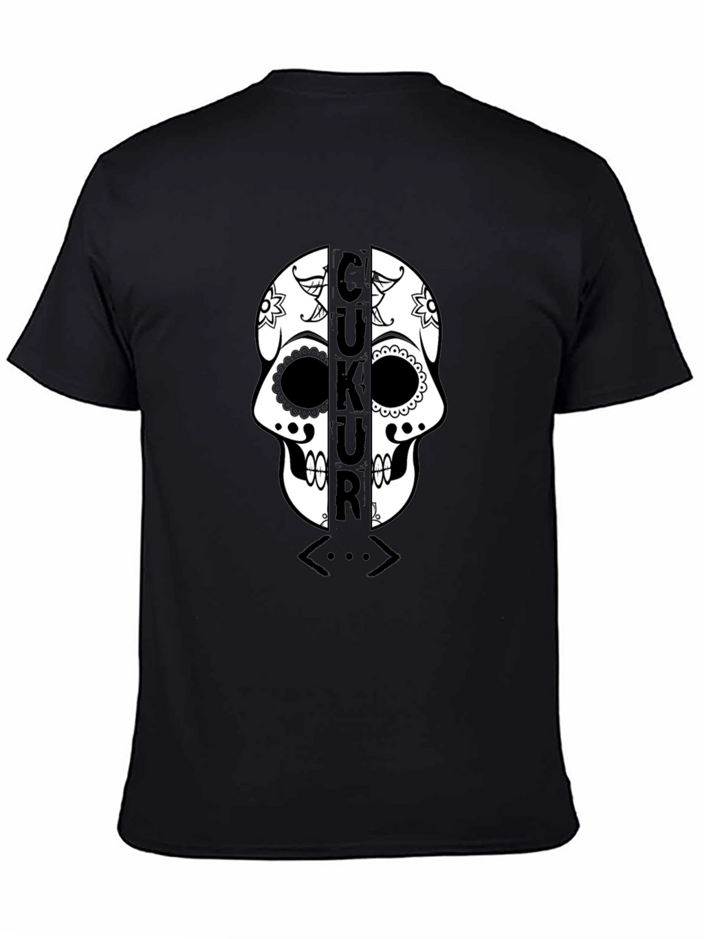 Çukur Skull T-Shirt - Black Graphic Tee