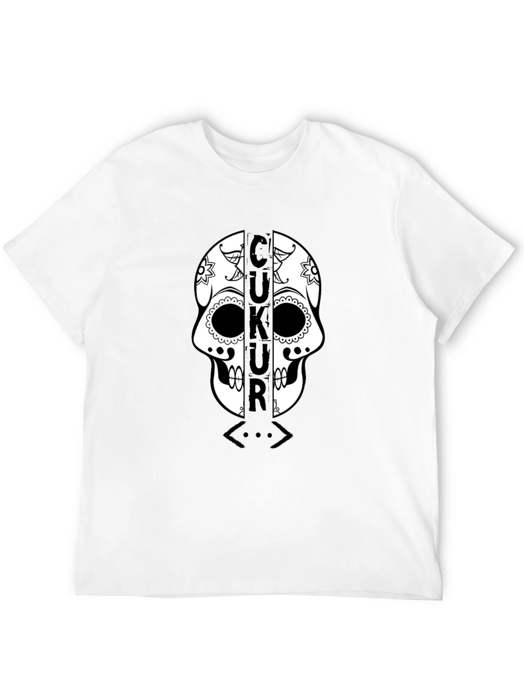 Çukur Skull T-Shirt - Black Graphic Tee