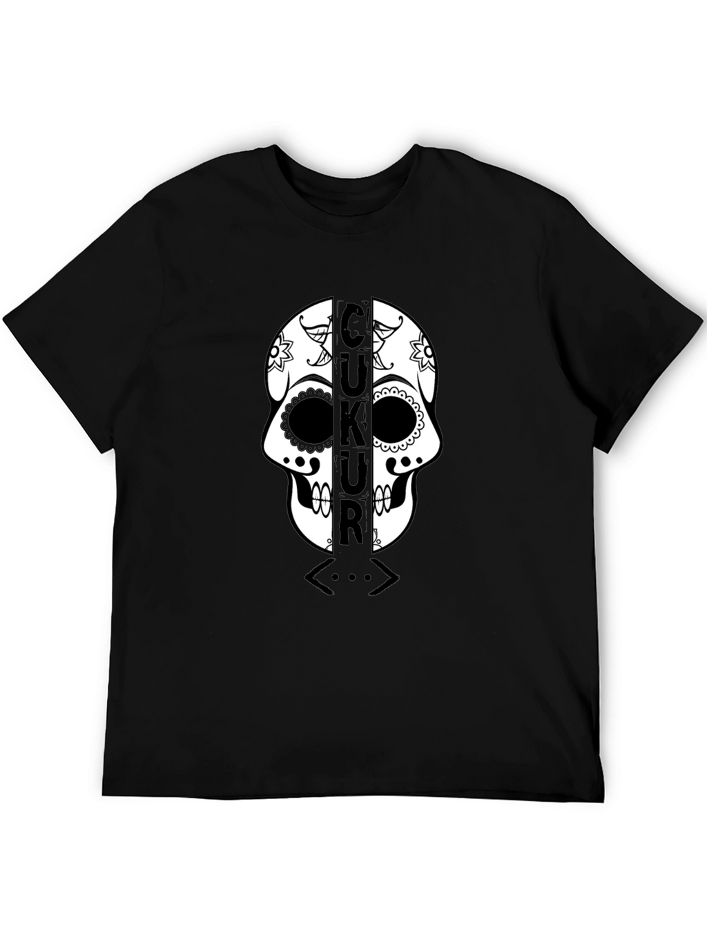 Çukur Skull T-Shirt - Black Graphic Tee