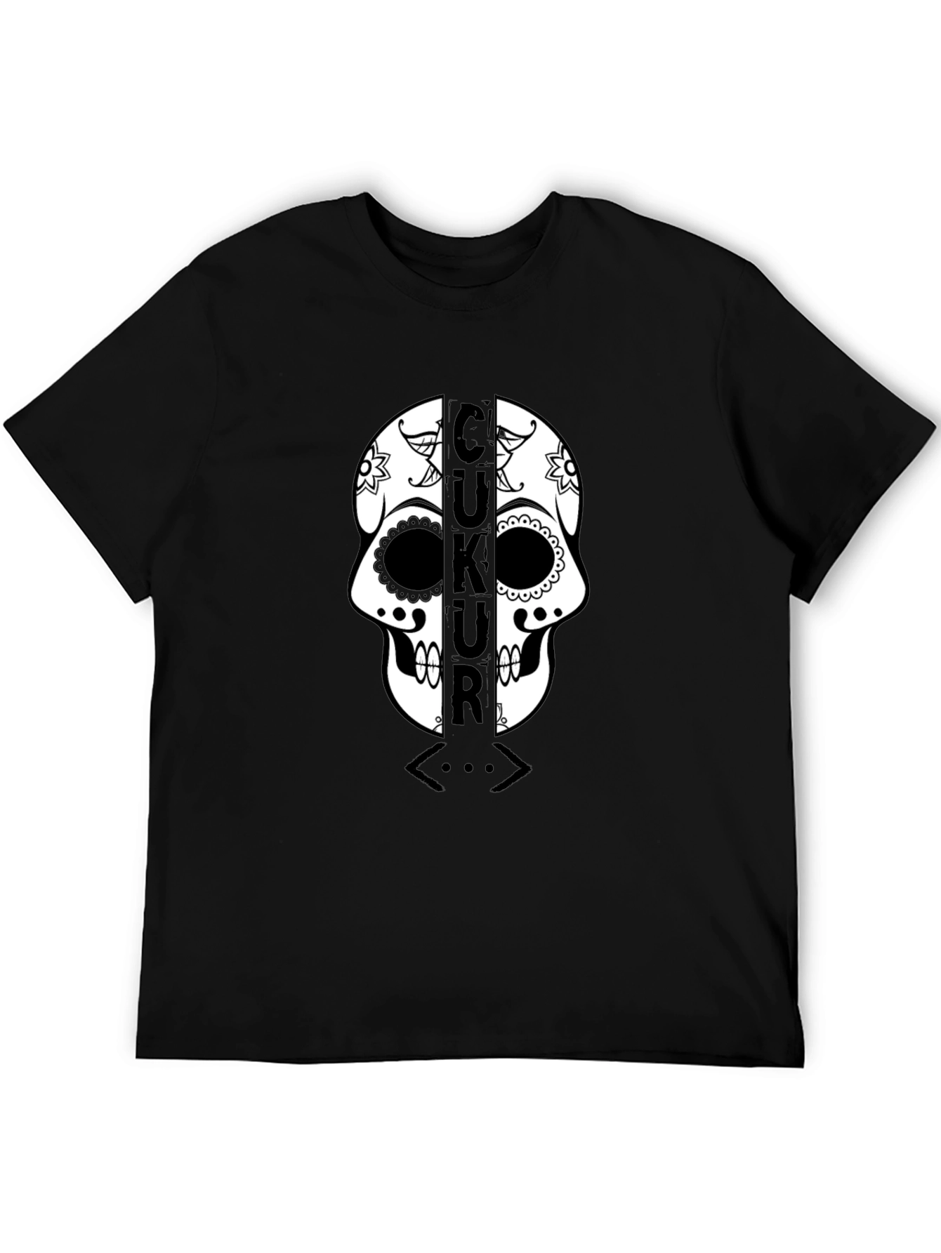 Çukur Skull T-Shirt - Black Graphic Tee
