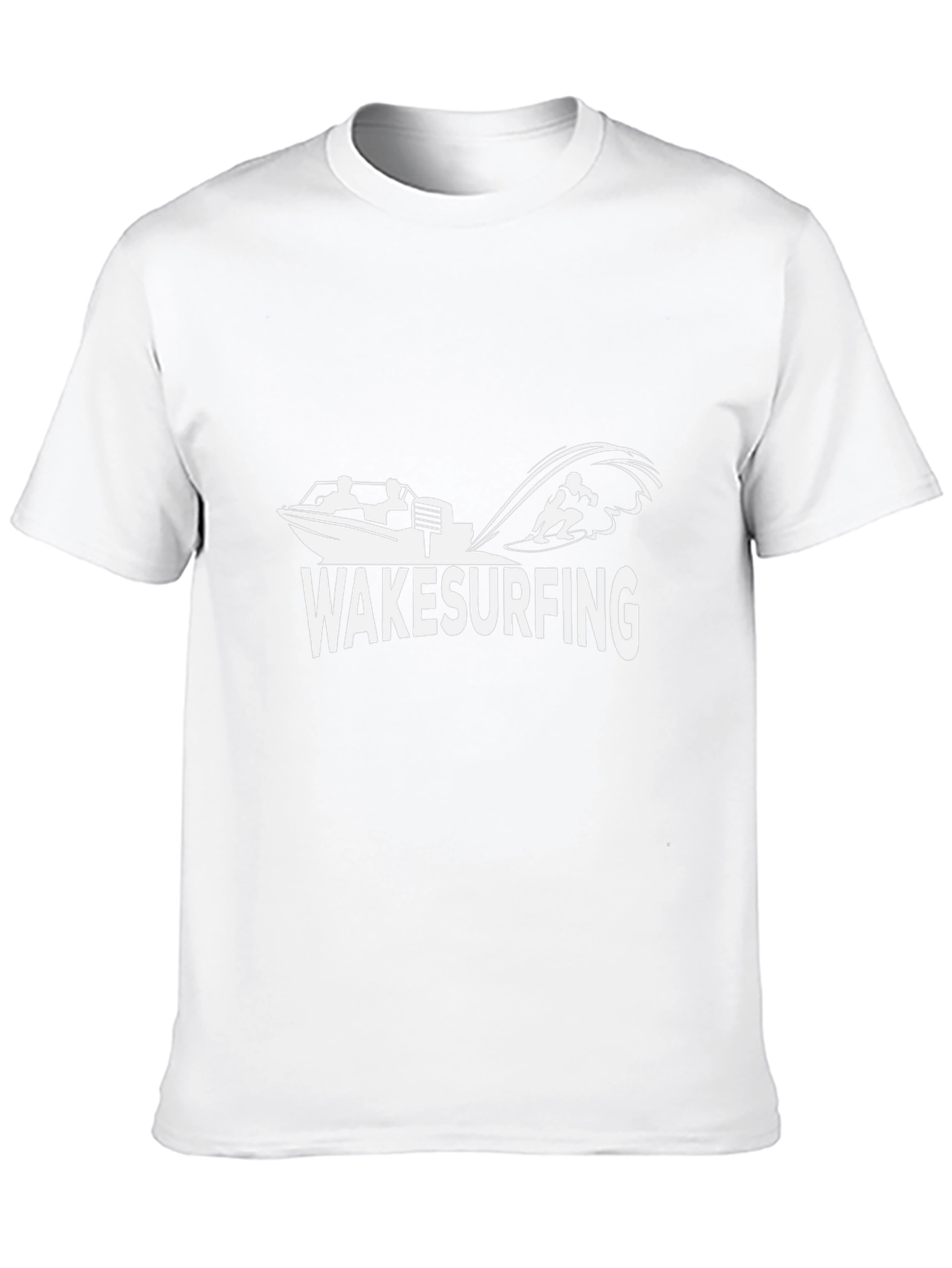 Wake Surfing Graphic Print T-Shirt
